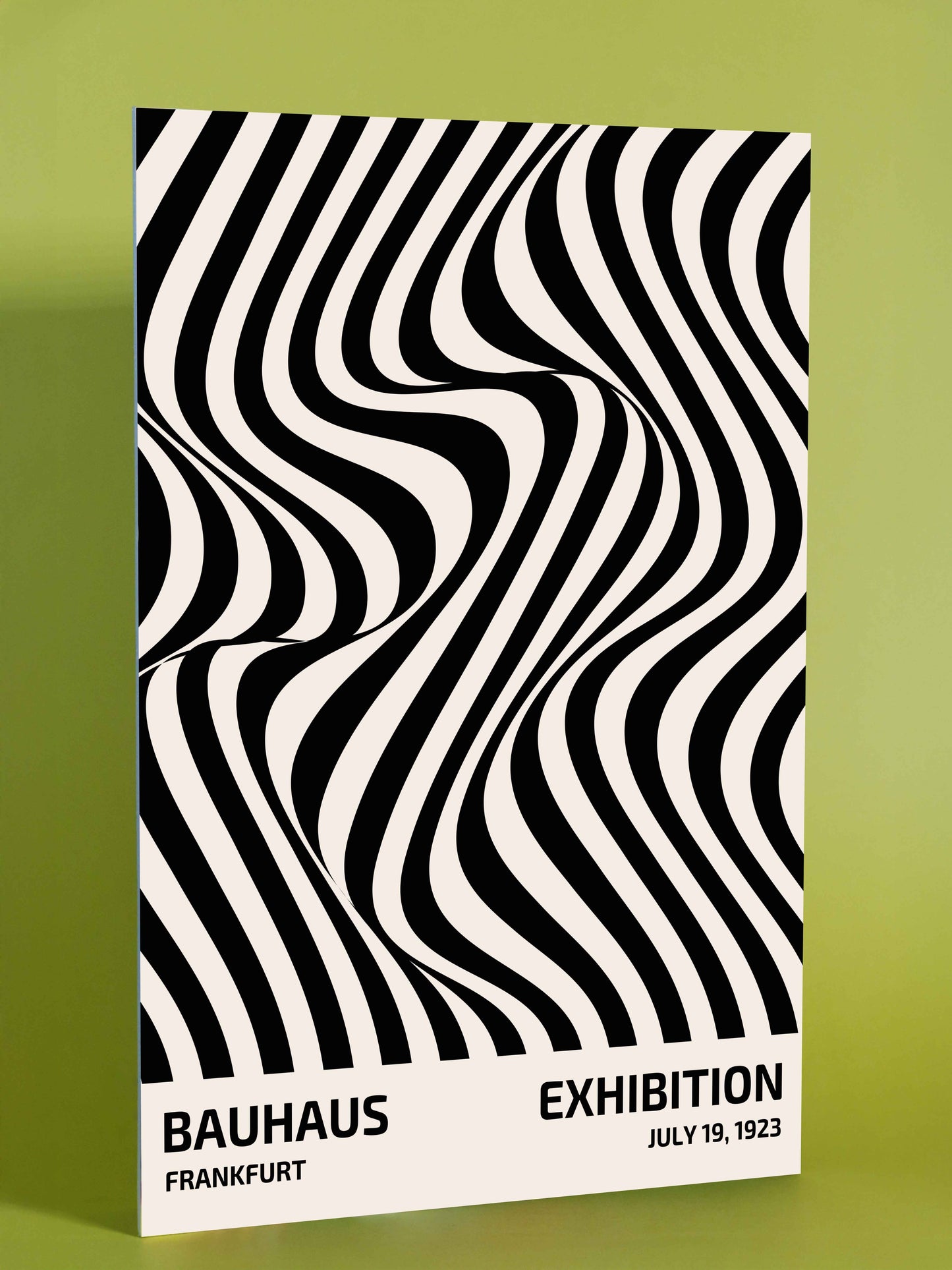 Bauhaus Exhibition Waves Poster – Frankfurt 1923