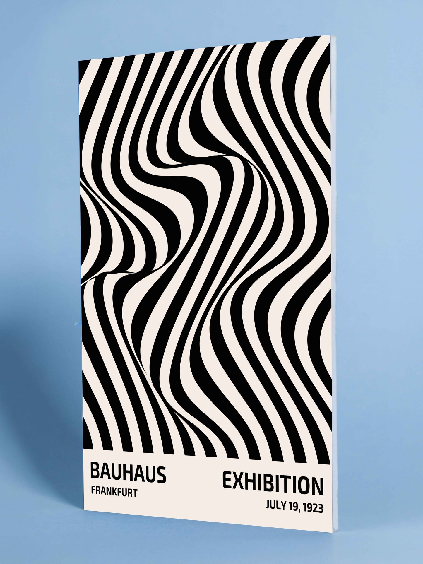Bauhaus Exhibition Waves Poster – Frankfurt 1923