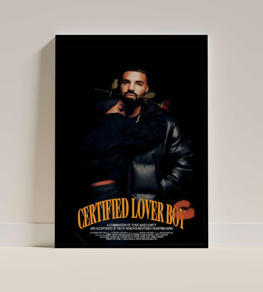 Certified Lover Boy Poster – Inspired Modern Hip-Hop Art