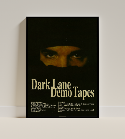 Drake – Dark Lane Demo Tapes Tracklist Poster