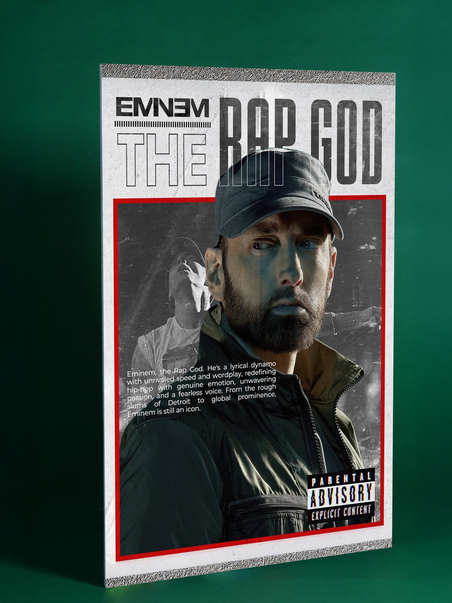 Eminem – The Rap God Cover Art Poster