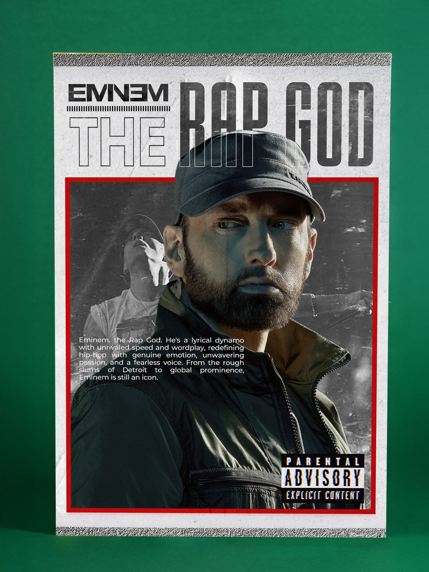 Eminem – The Rap God Cover Art Poster