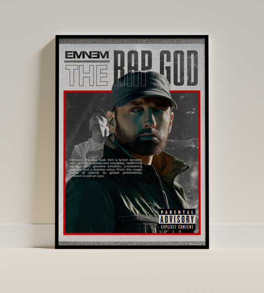 Eminem – The Rap God Cover Art Poster