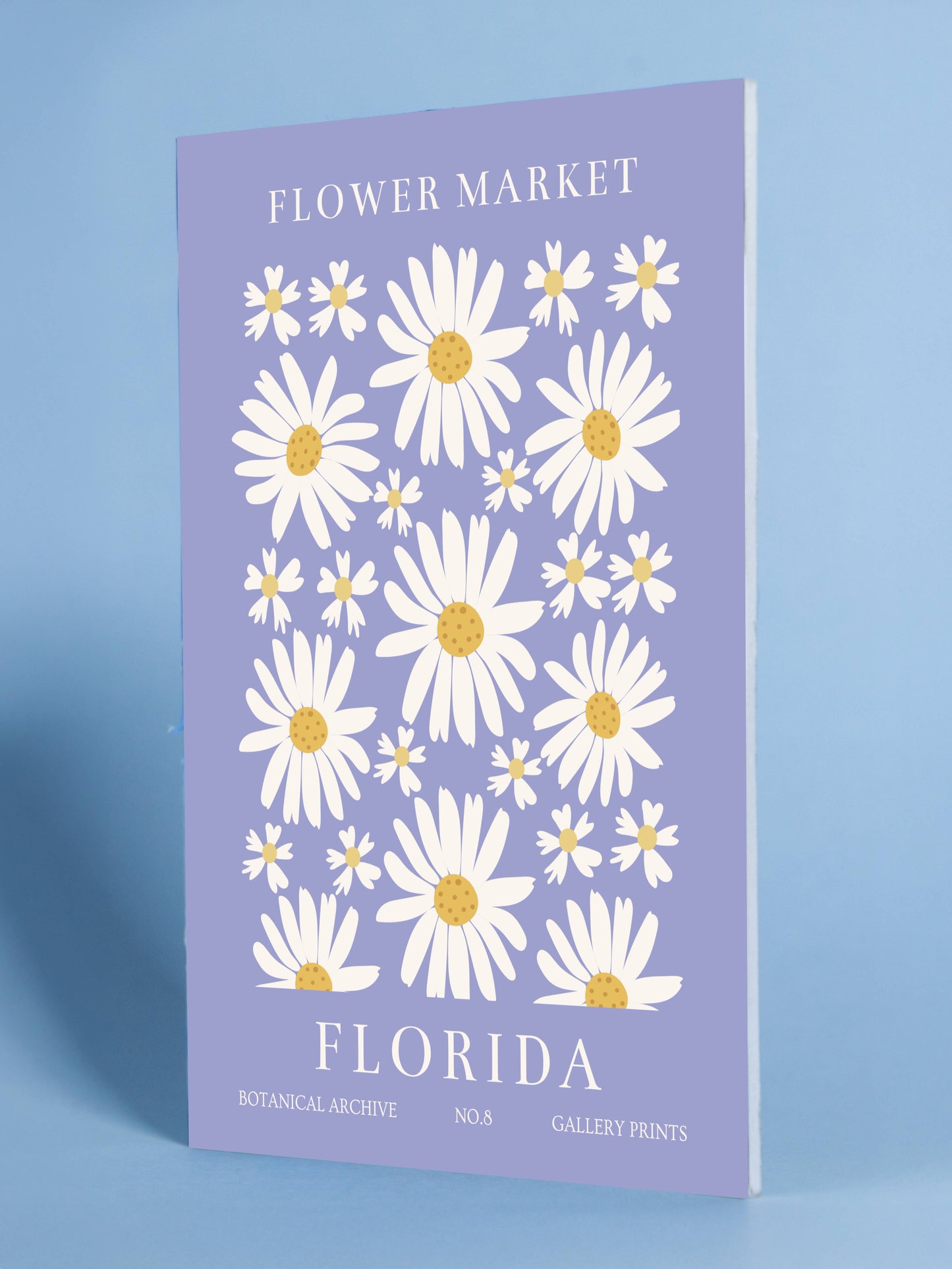 Florida Daisy Flower Market Poster
