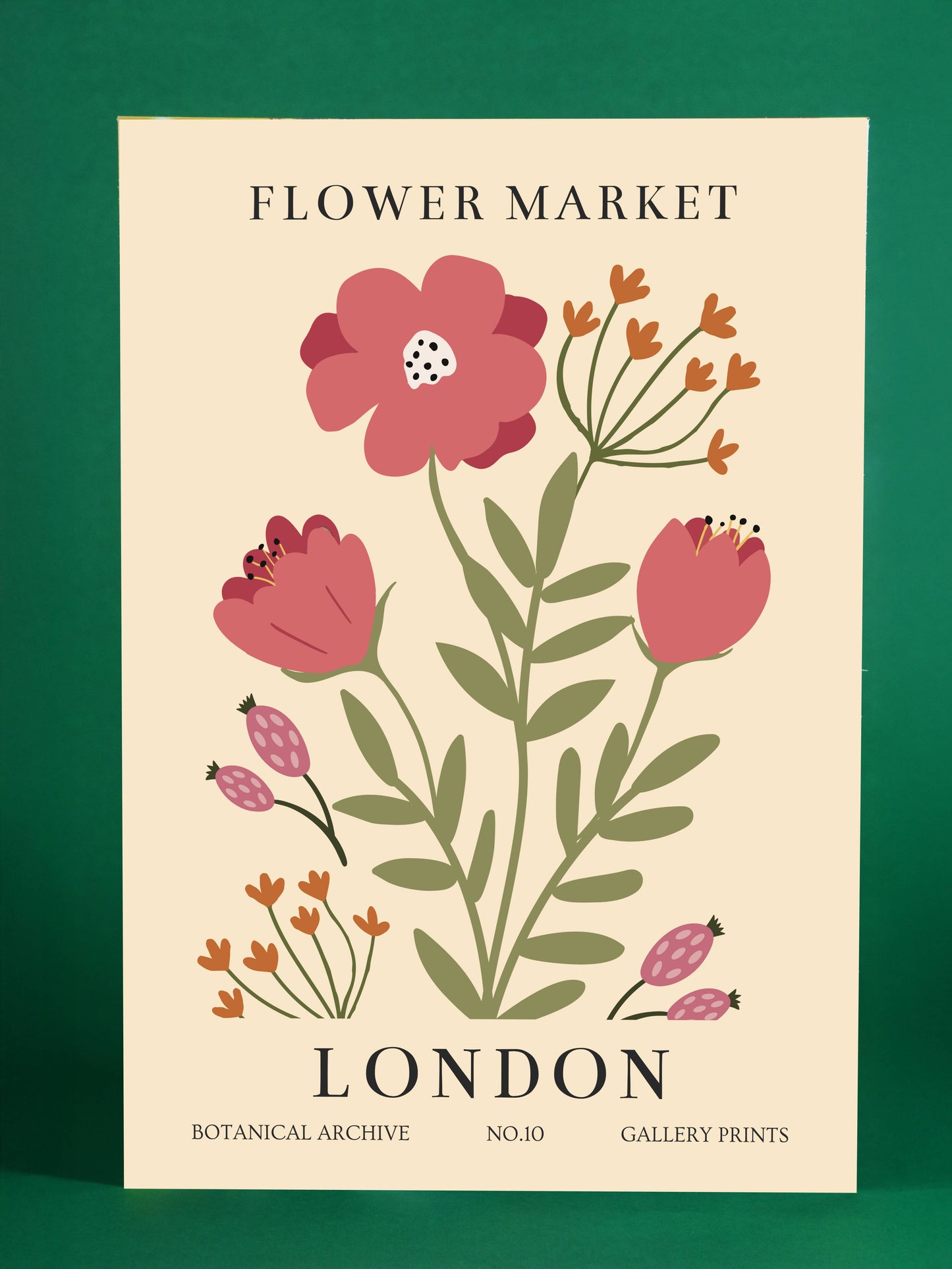 London Flower Market Gallery Print