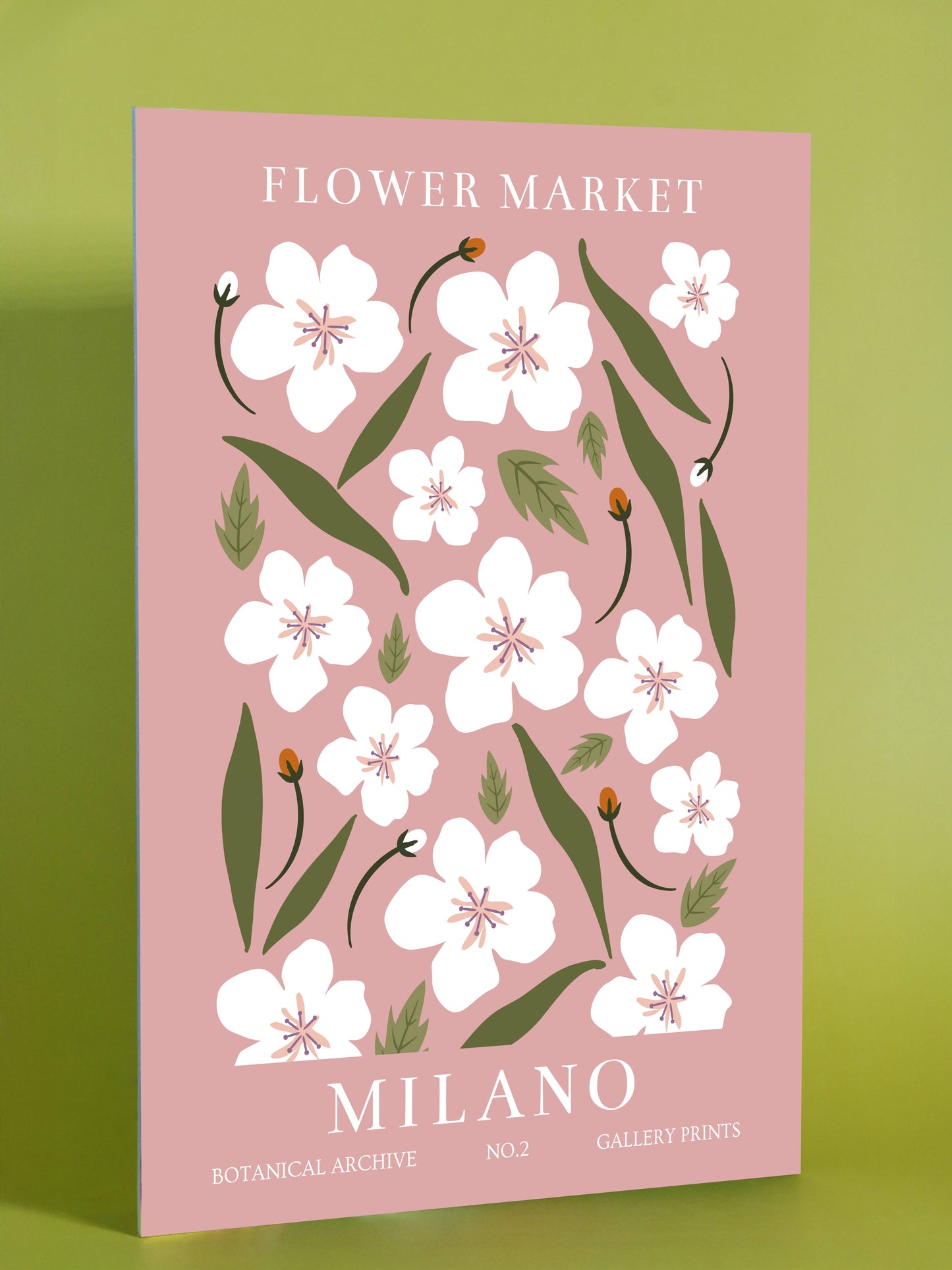 Milano Flower Market Botanical Print