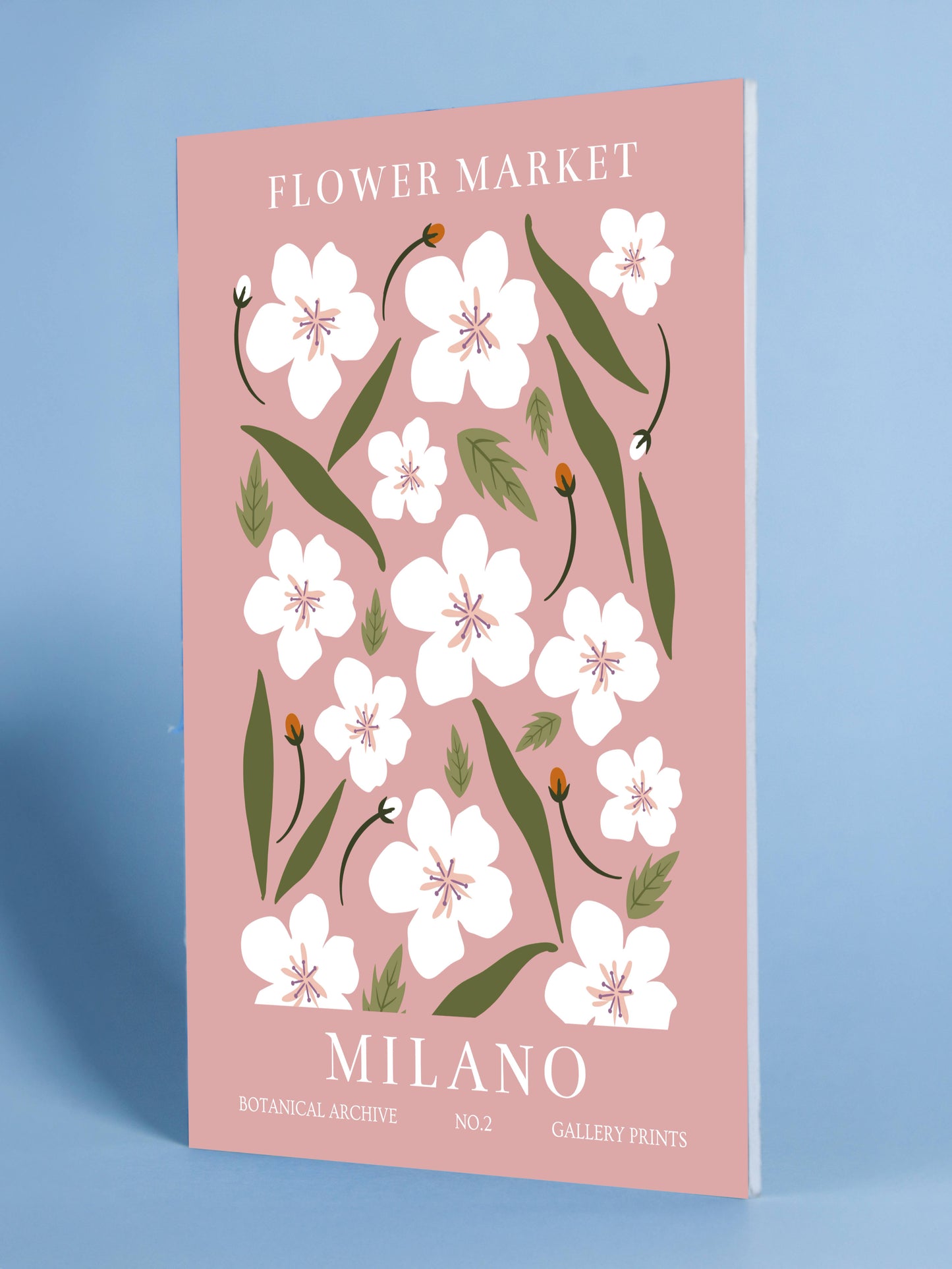 Milano Flower Market Botanical Print