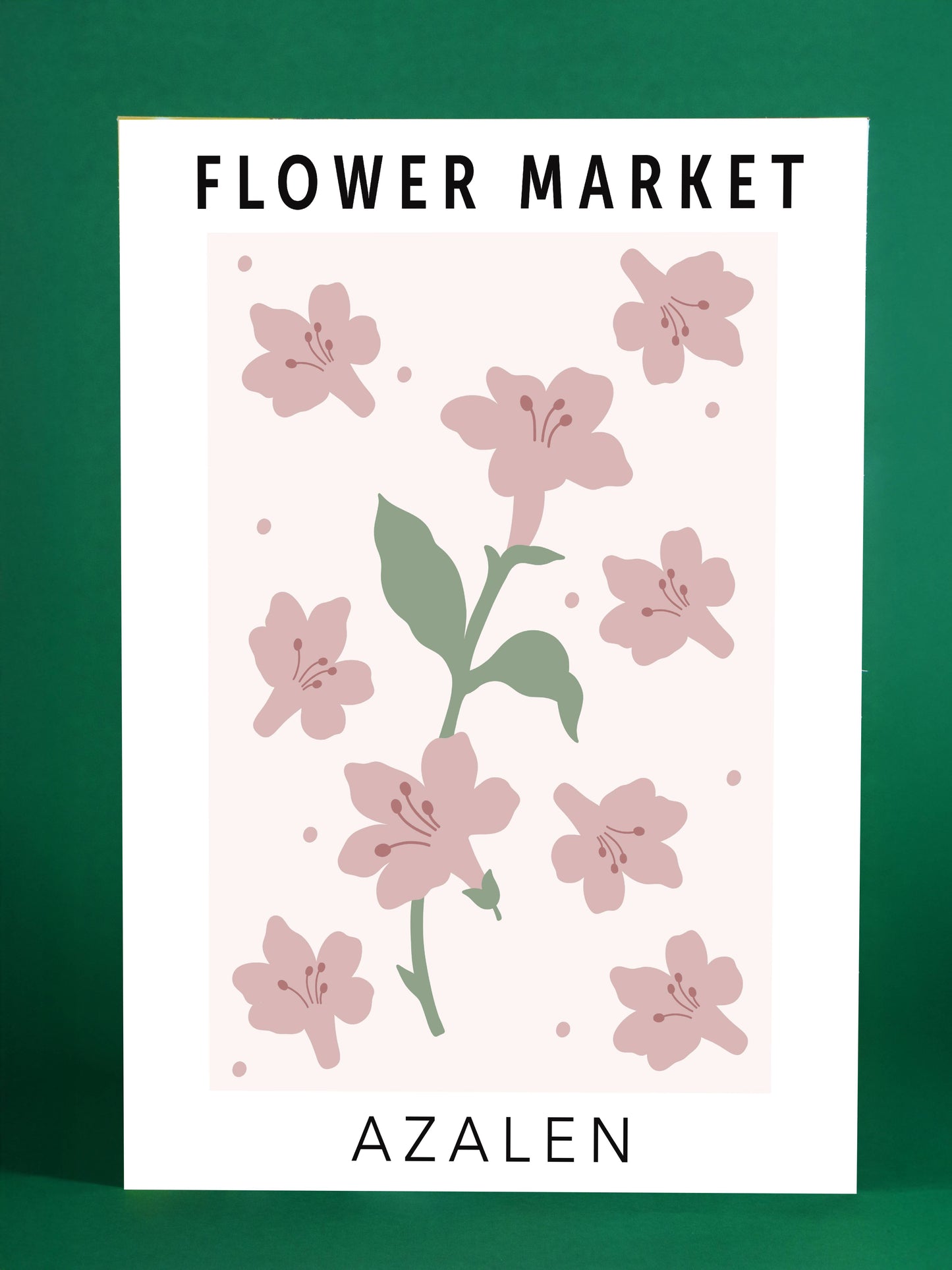Azalen Flower Market Art Print