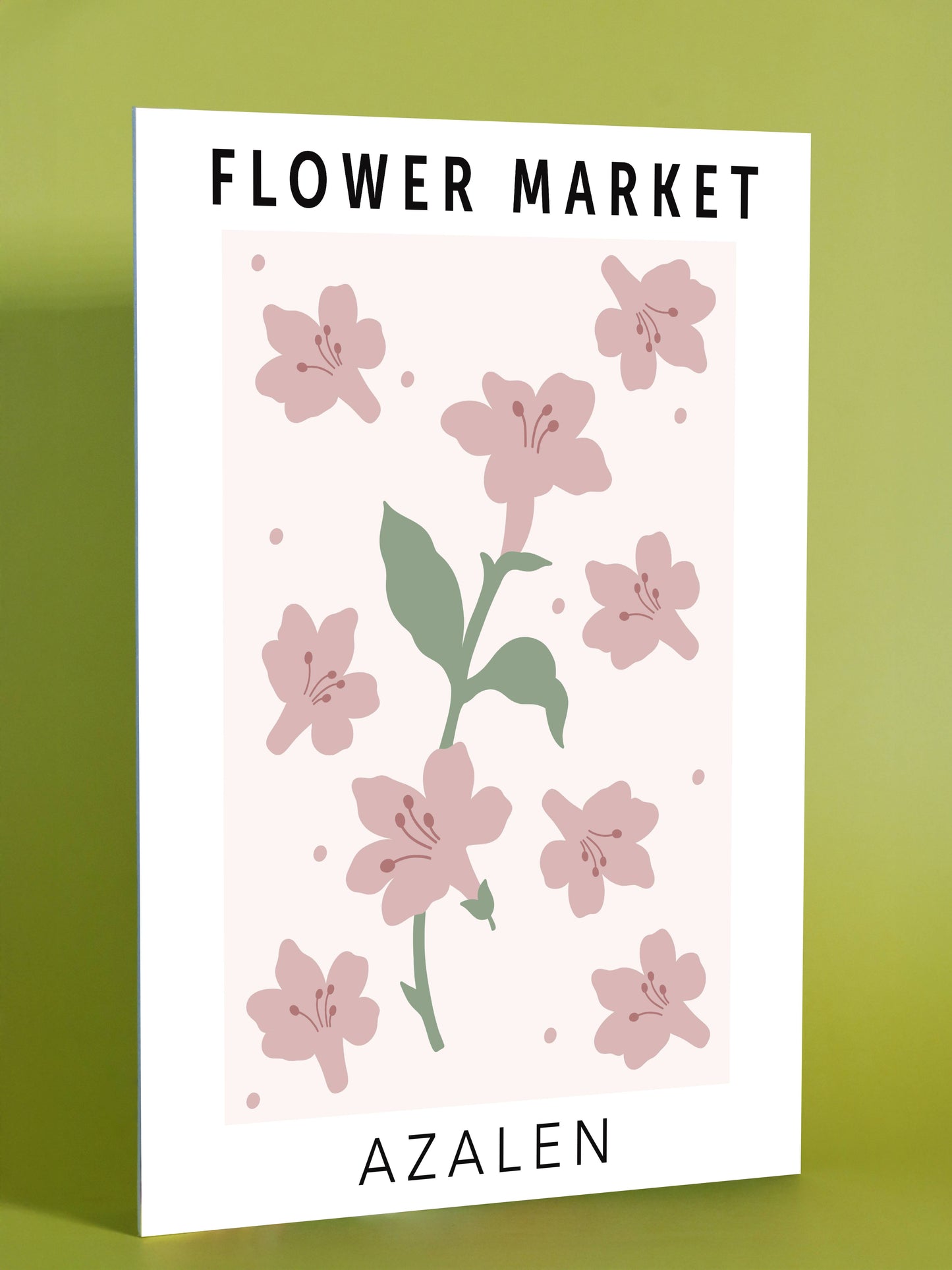 Azalen Flower Market Art Print