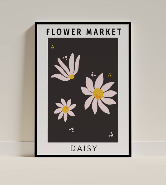 Flower Market Daisy Poster