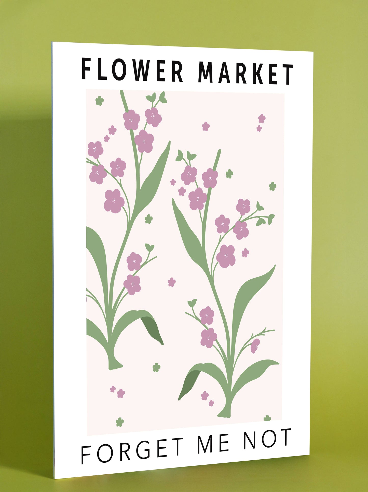 Flower Market Forget Me Not Art