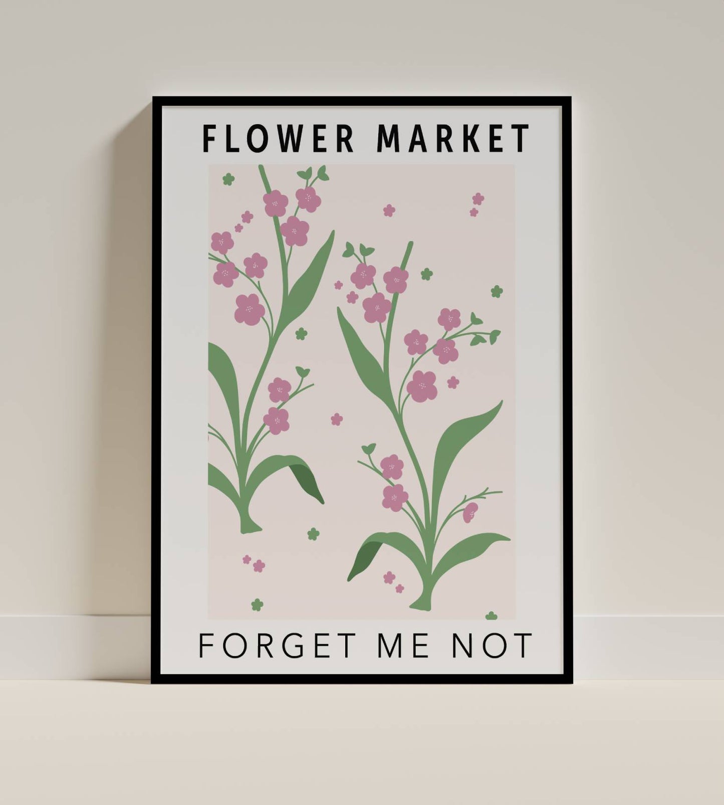Flower Market Forget Me Not Art