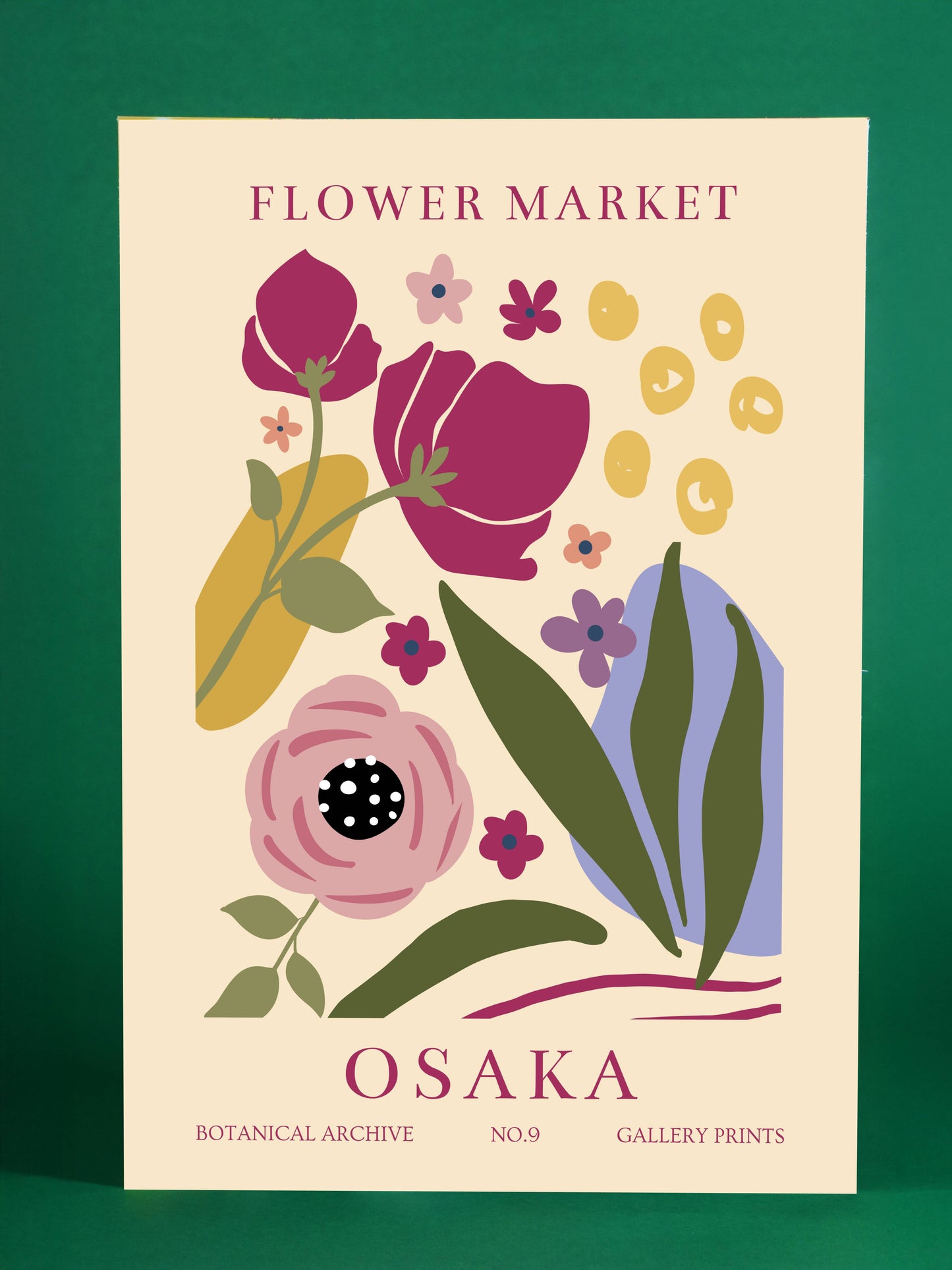 Osaka Flower Market Poster