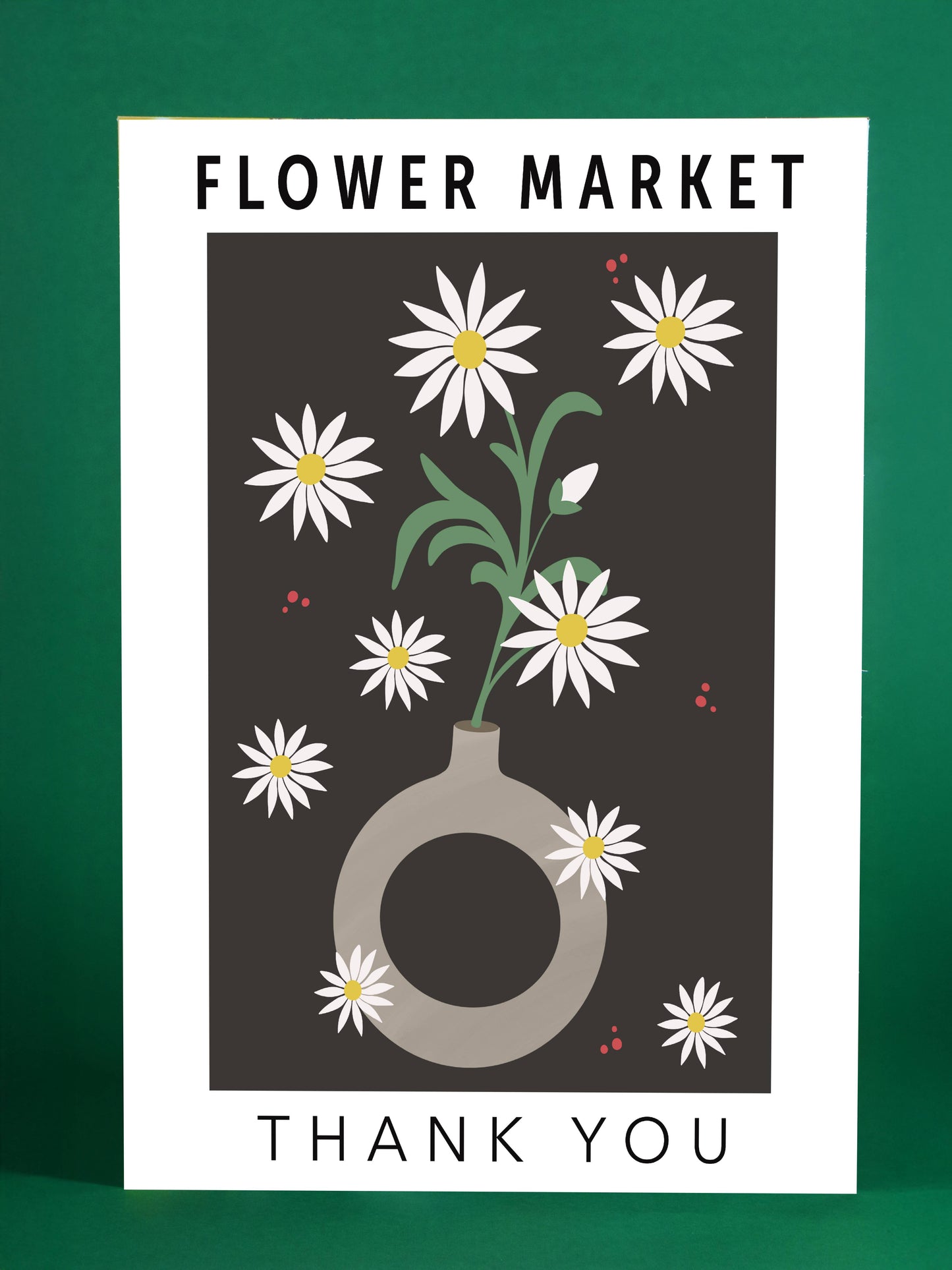 Flower Market Daisy Vase