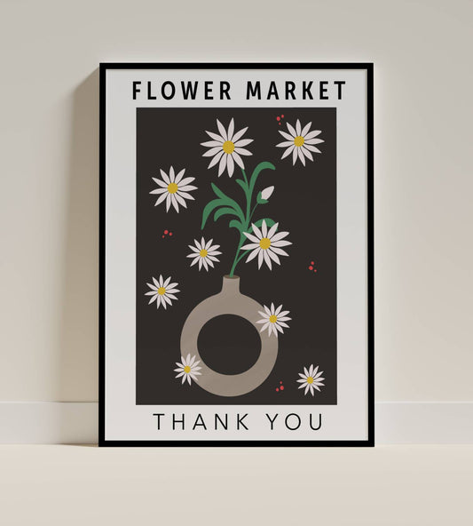 Flower Market Daisy Vase