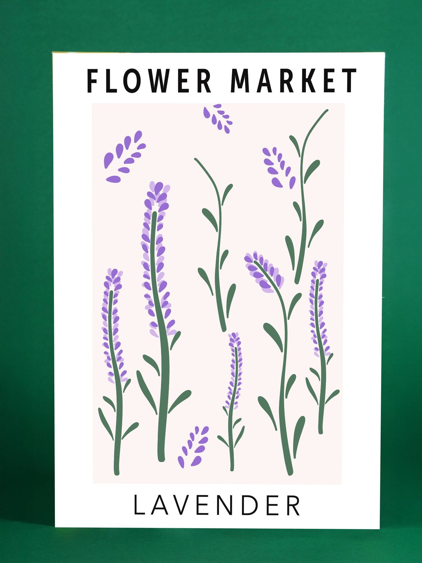 Lavender Flower Market Art