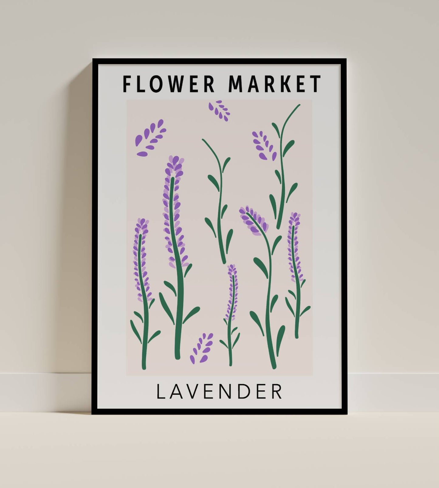 Lavender Flower Market Art