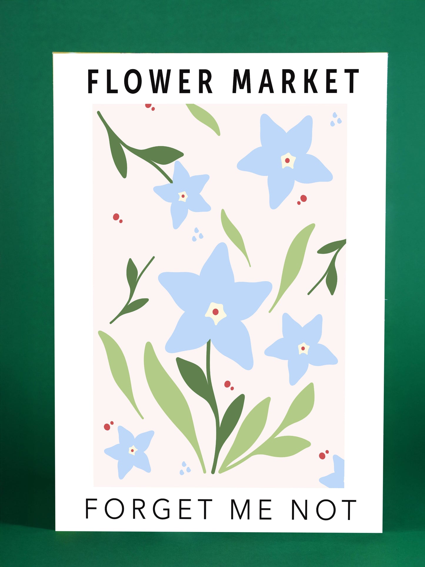 Forget Me Not Flower Market Art