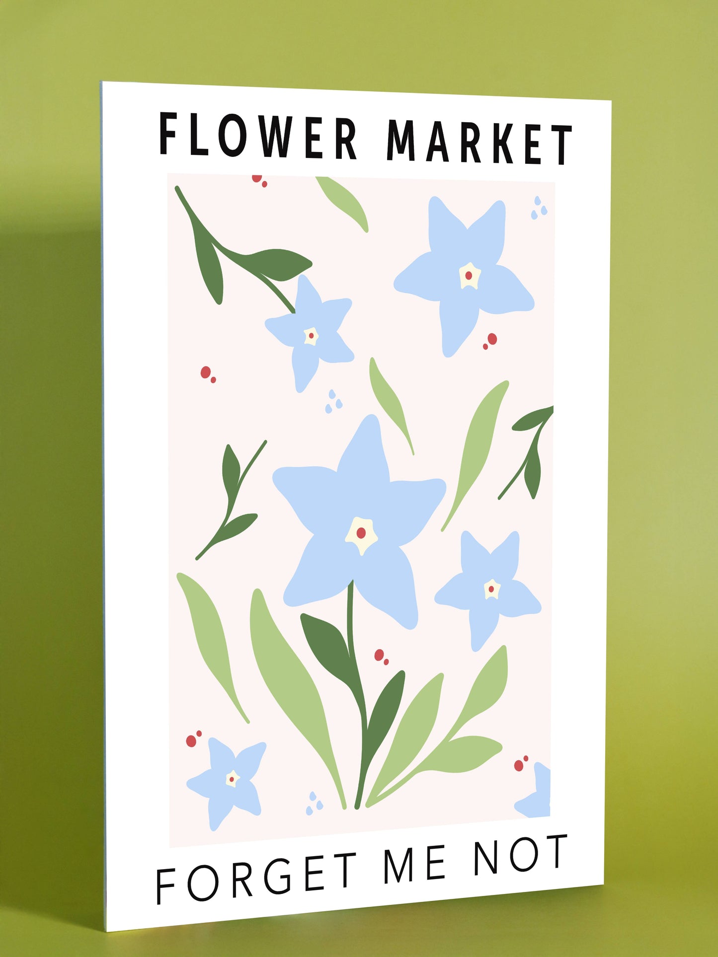 Forget Me Not Flower Market Art