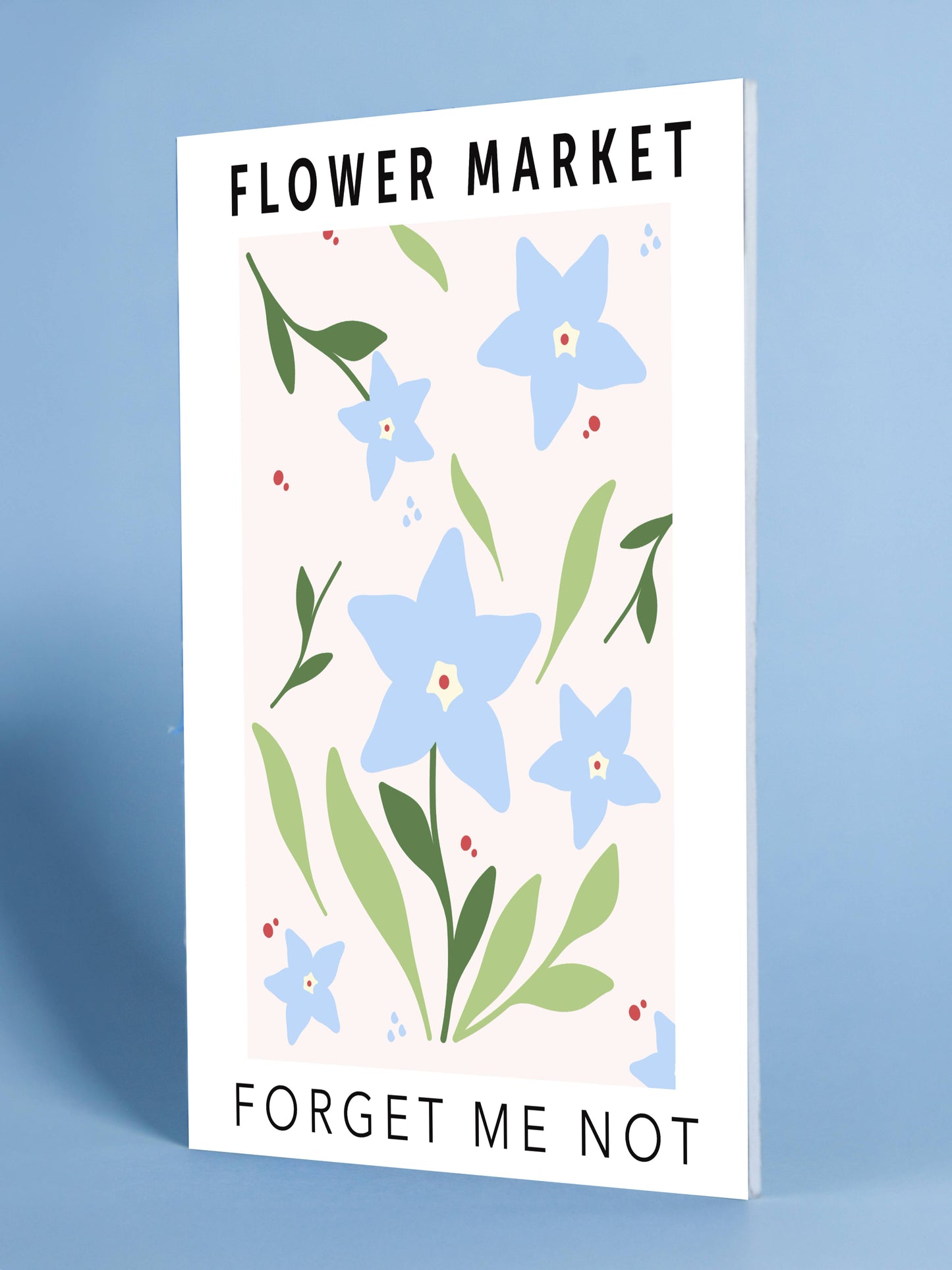 Forget Me Not Flower Market Art