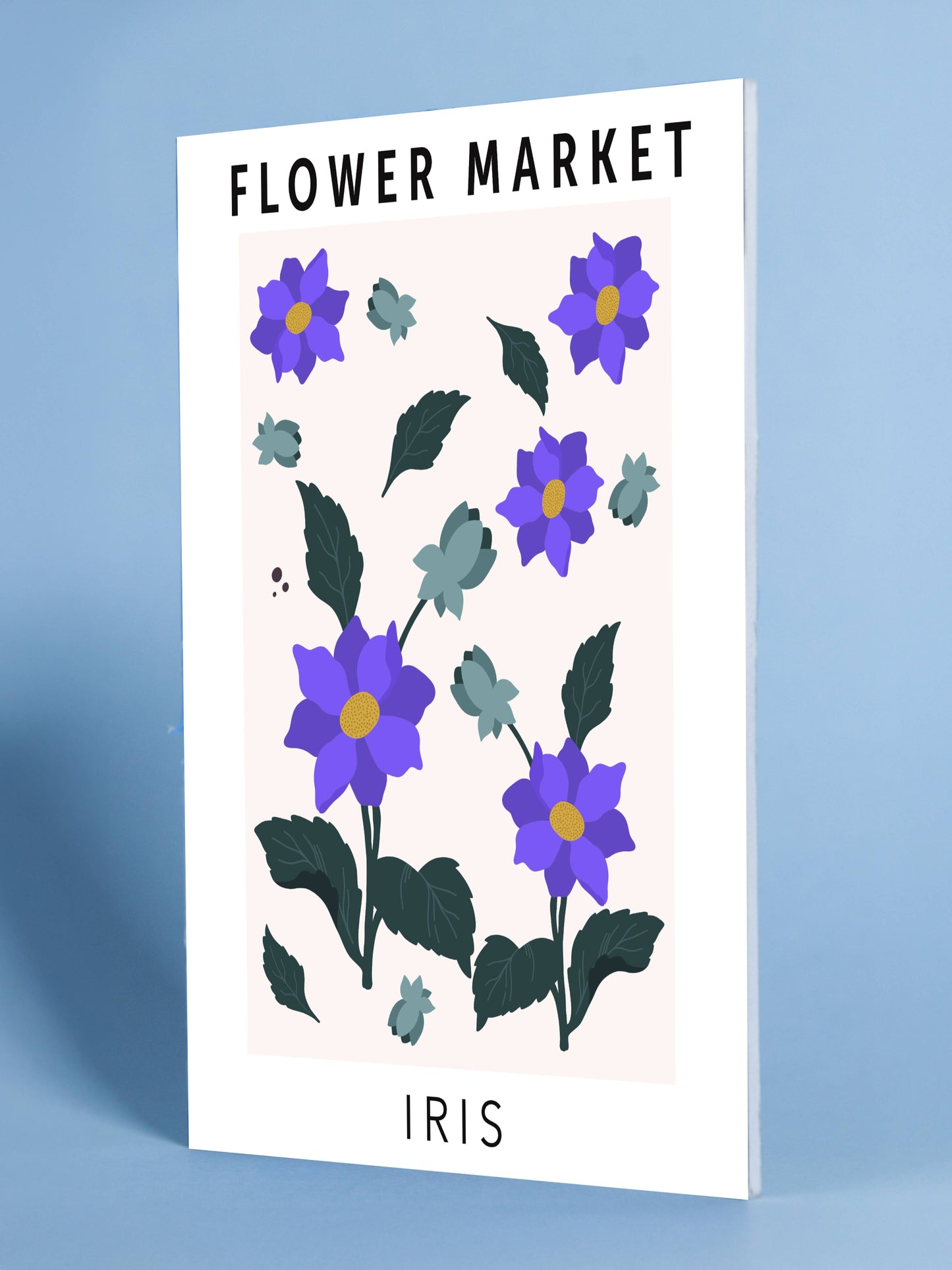 Iris Flower Market Art Print