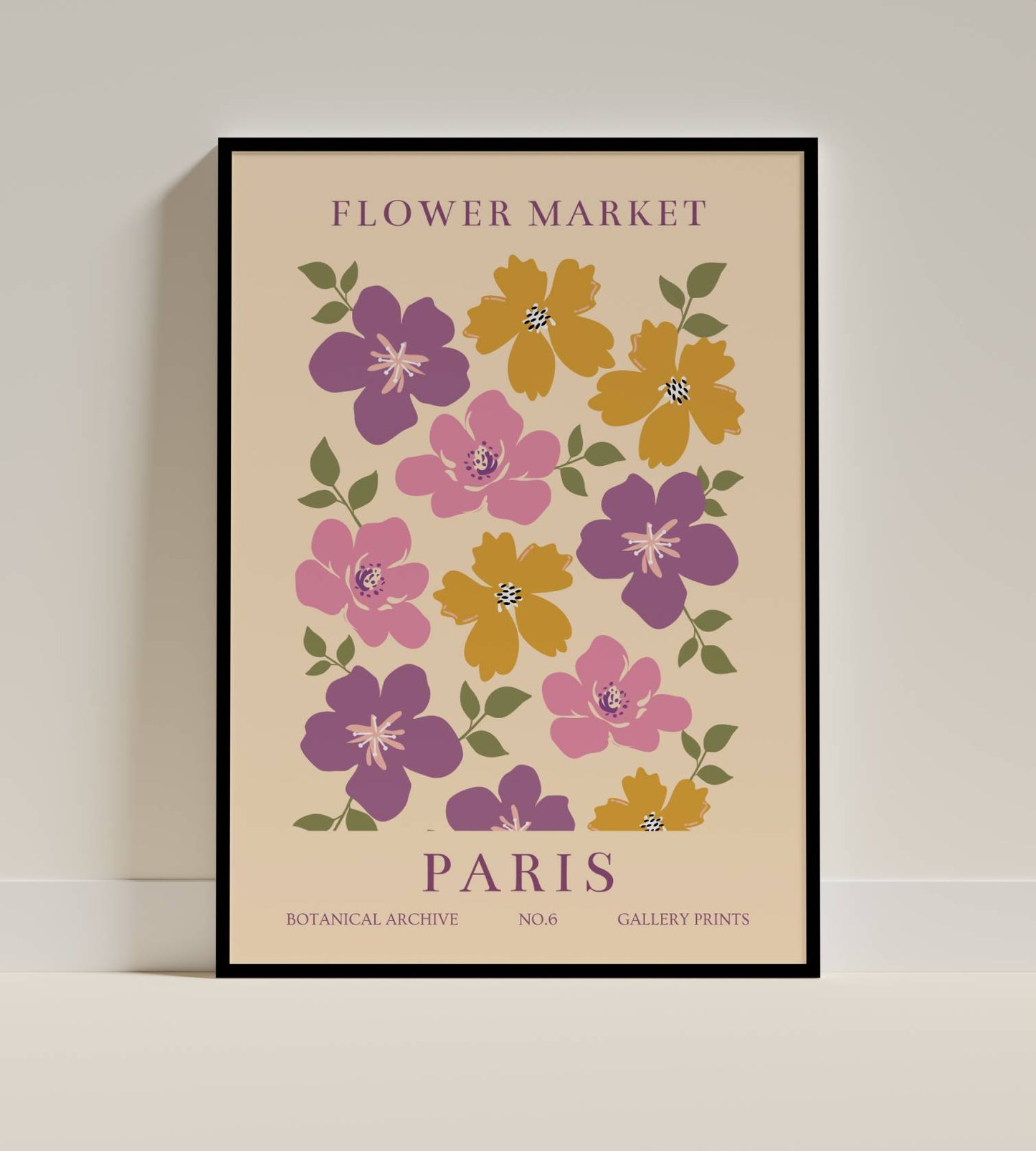 Paris Flower Market Botanical Art