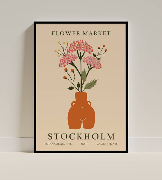Stockholm Blush Vase Illustration