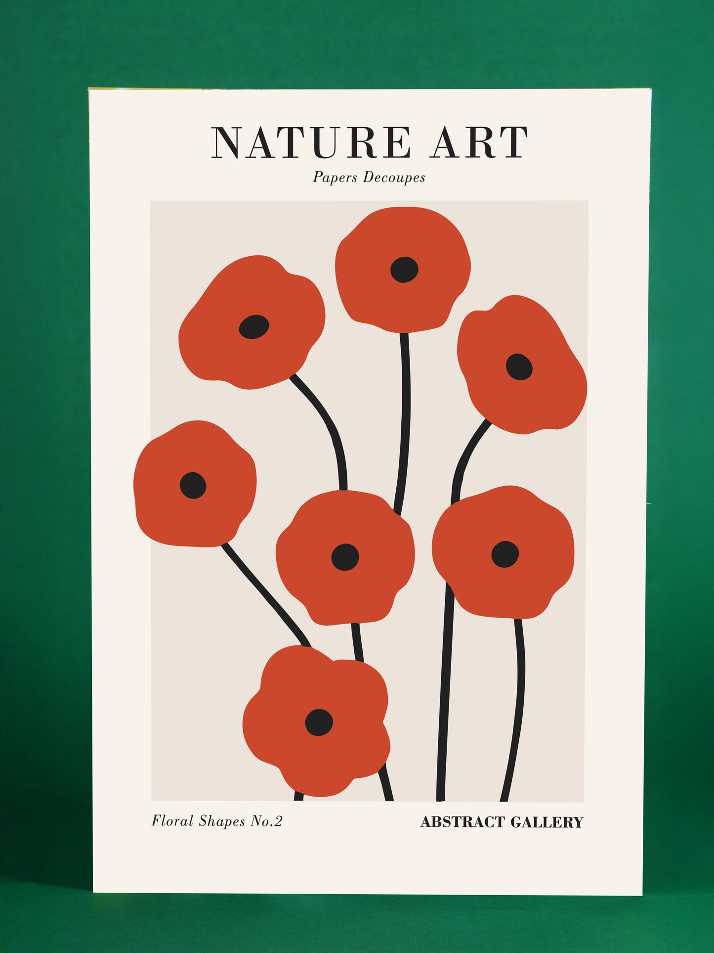 Modern Poppy Abstract Art Print