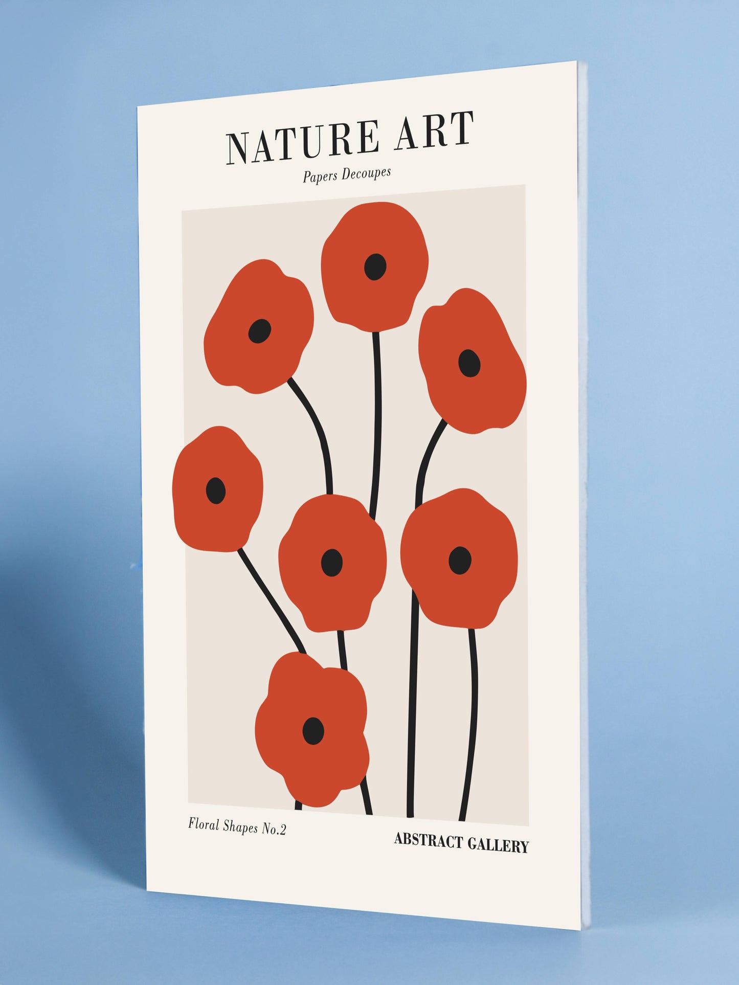 Modern Poppy Abstract Art Print