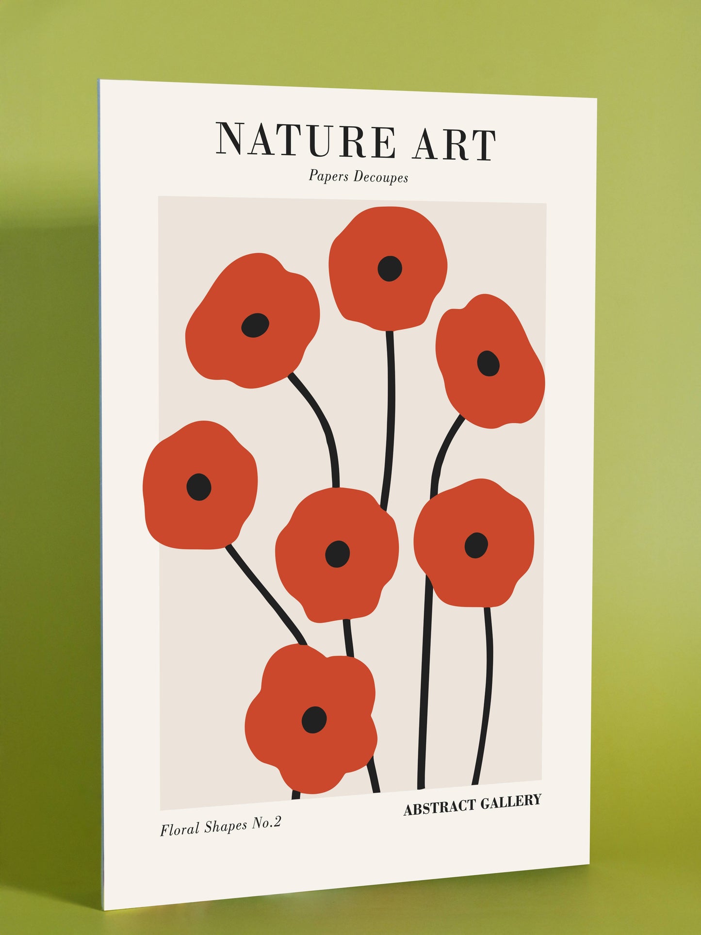 Modern Poppy Abstract Art Print