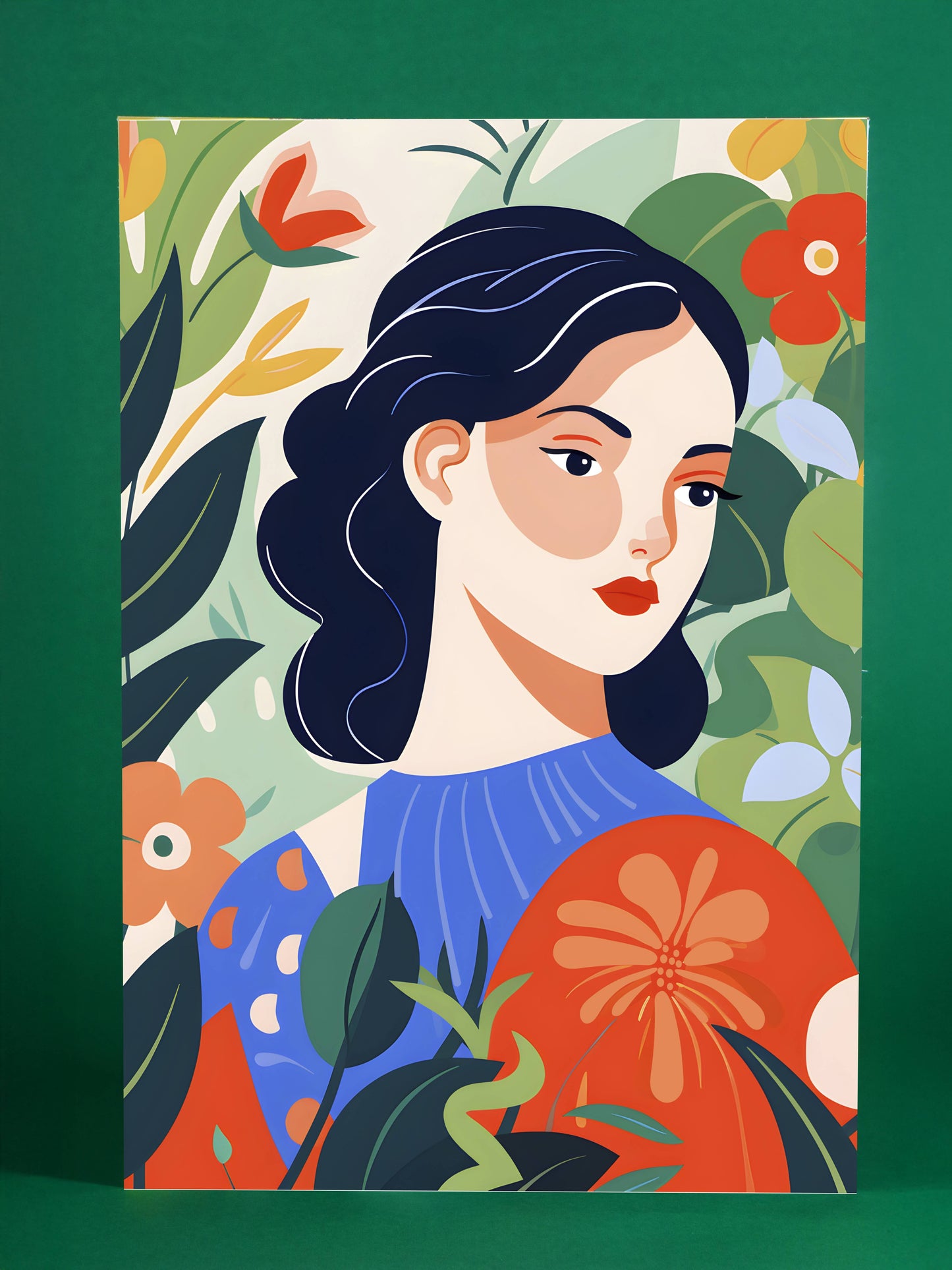 Botanical Woman Art Print