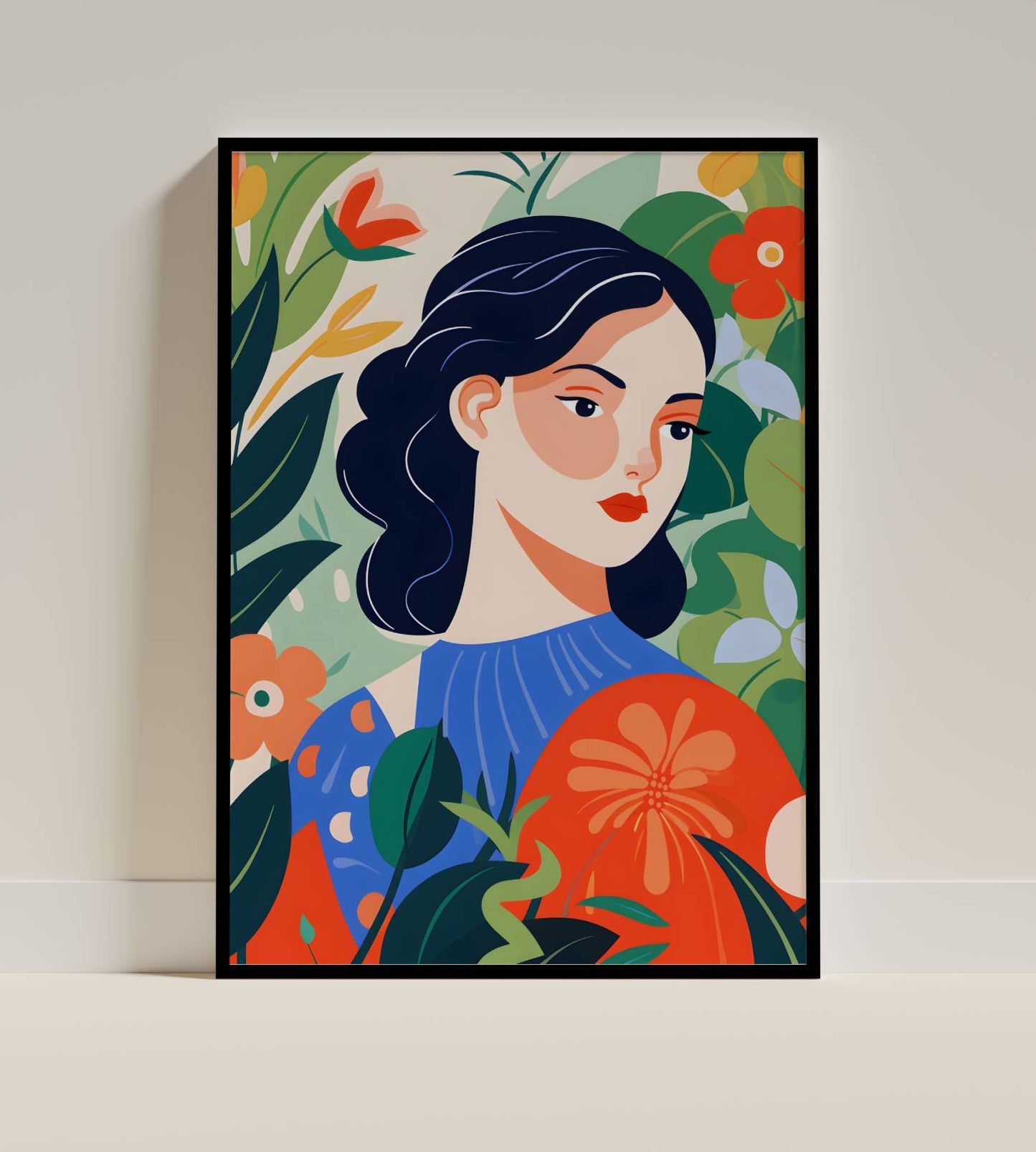 Botanical Woman Art Print