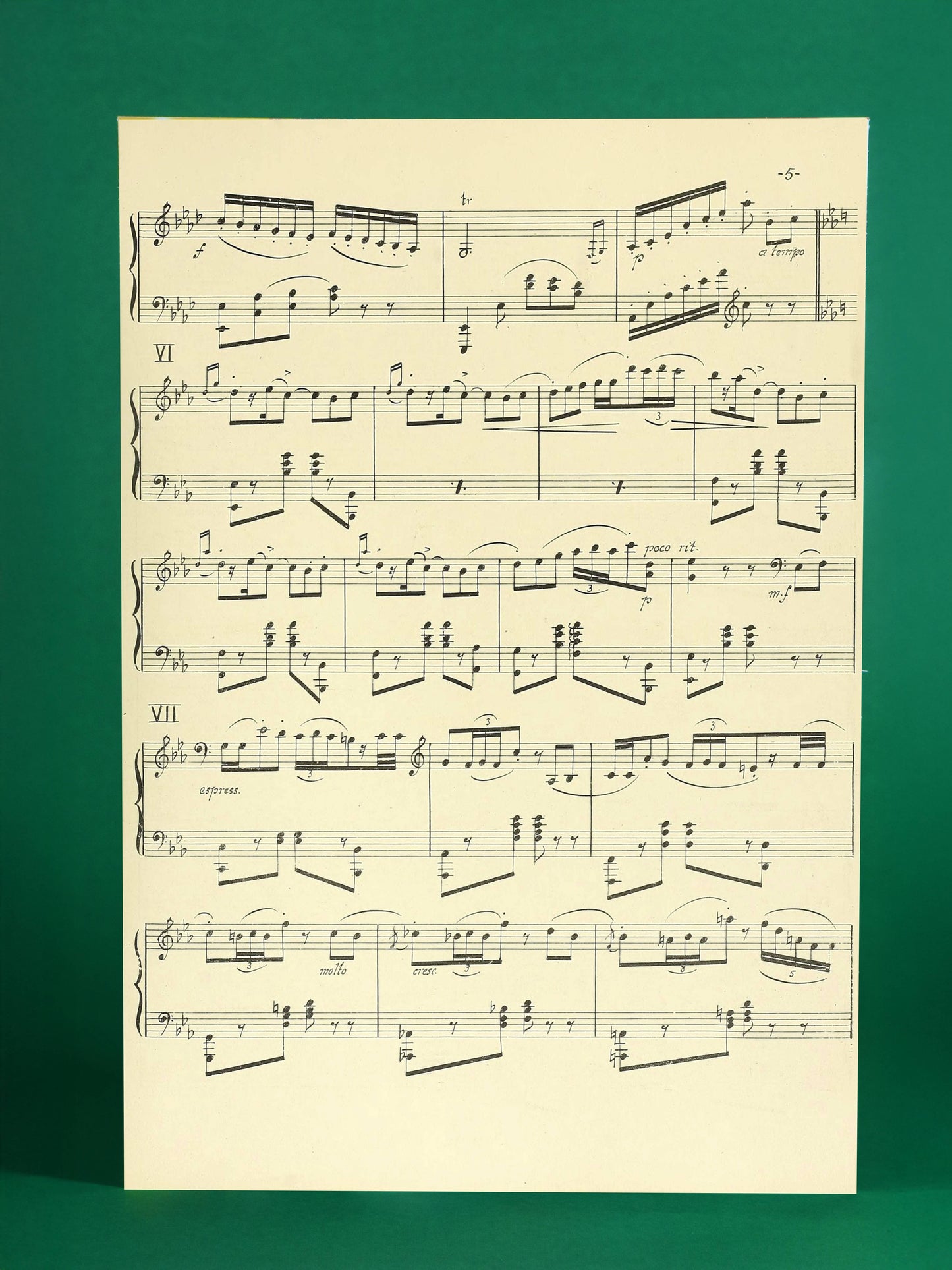 Vintage Classical Sheet Music Art