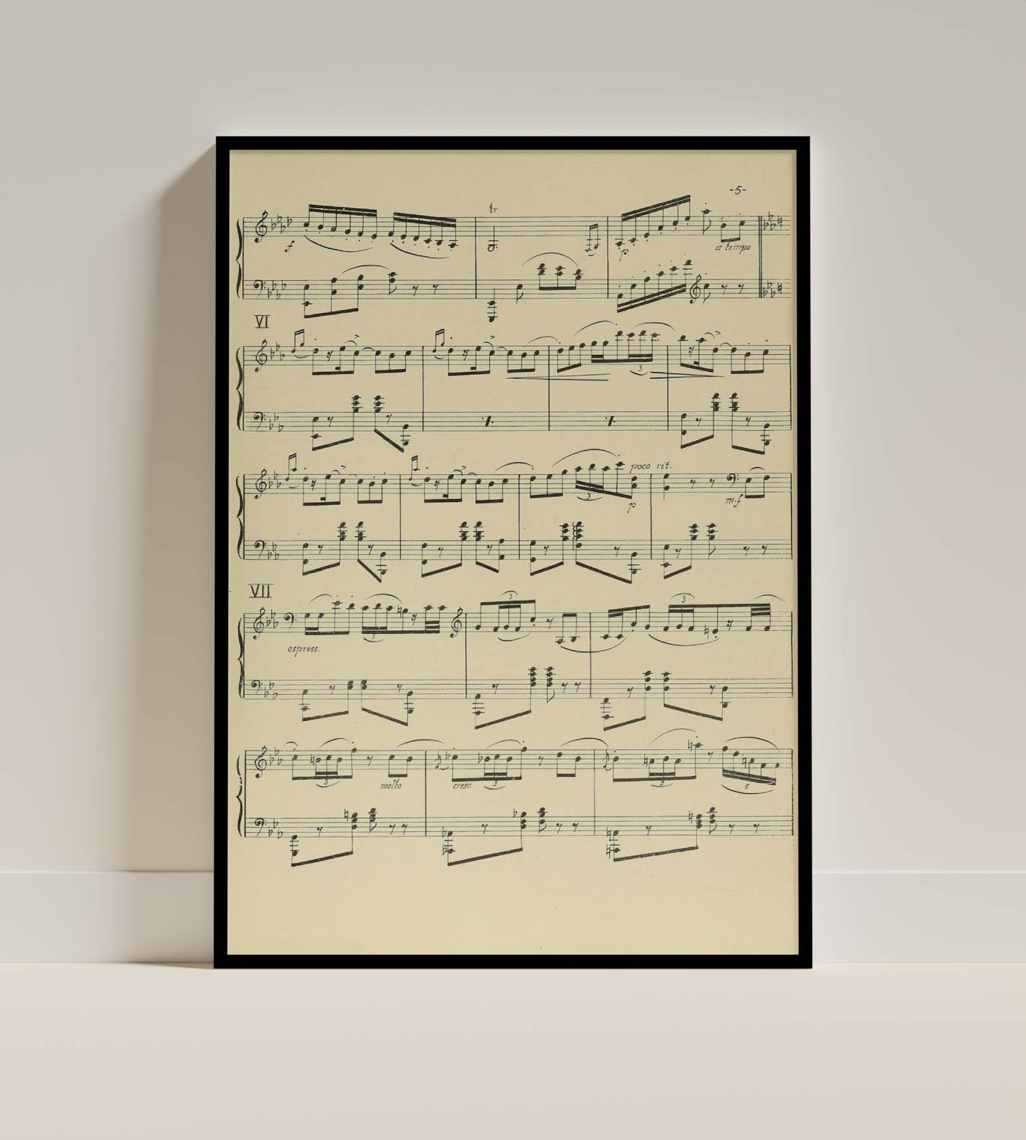 Vintage Classical Sheet Music Art
