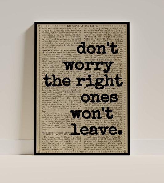 Inspirational Quote Vintage Page