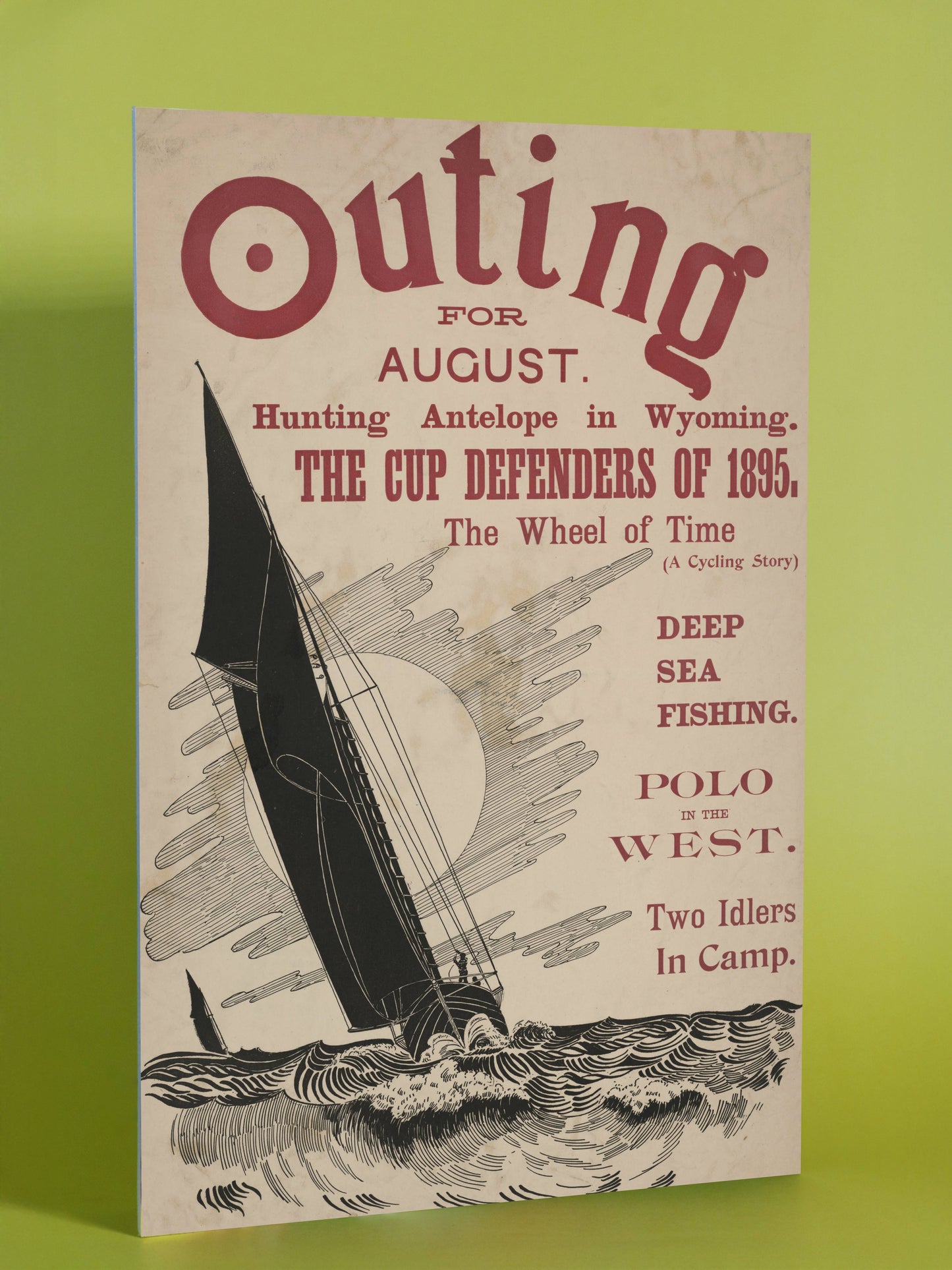 Vintage Outing Magazine Cover
