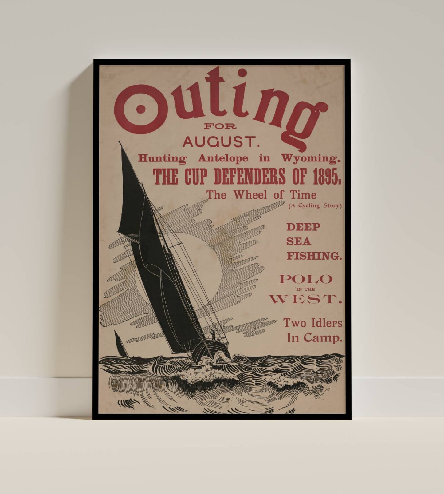 Vintage Outing Magazine Cover