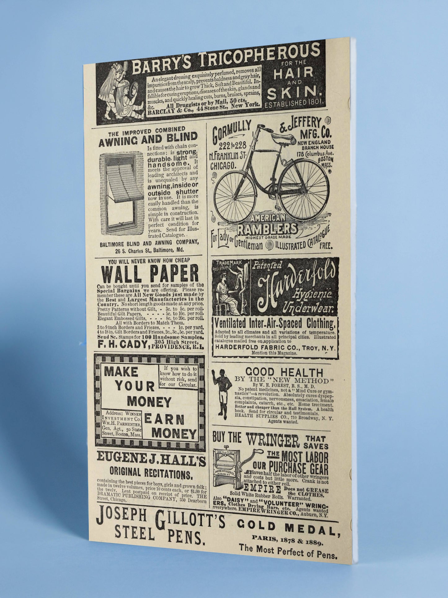 Antique Ads Collage Art