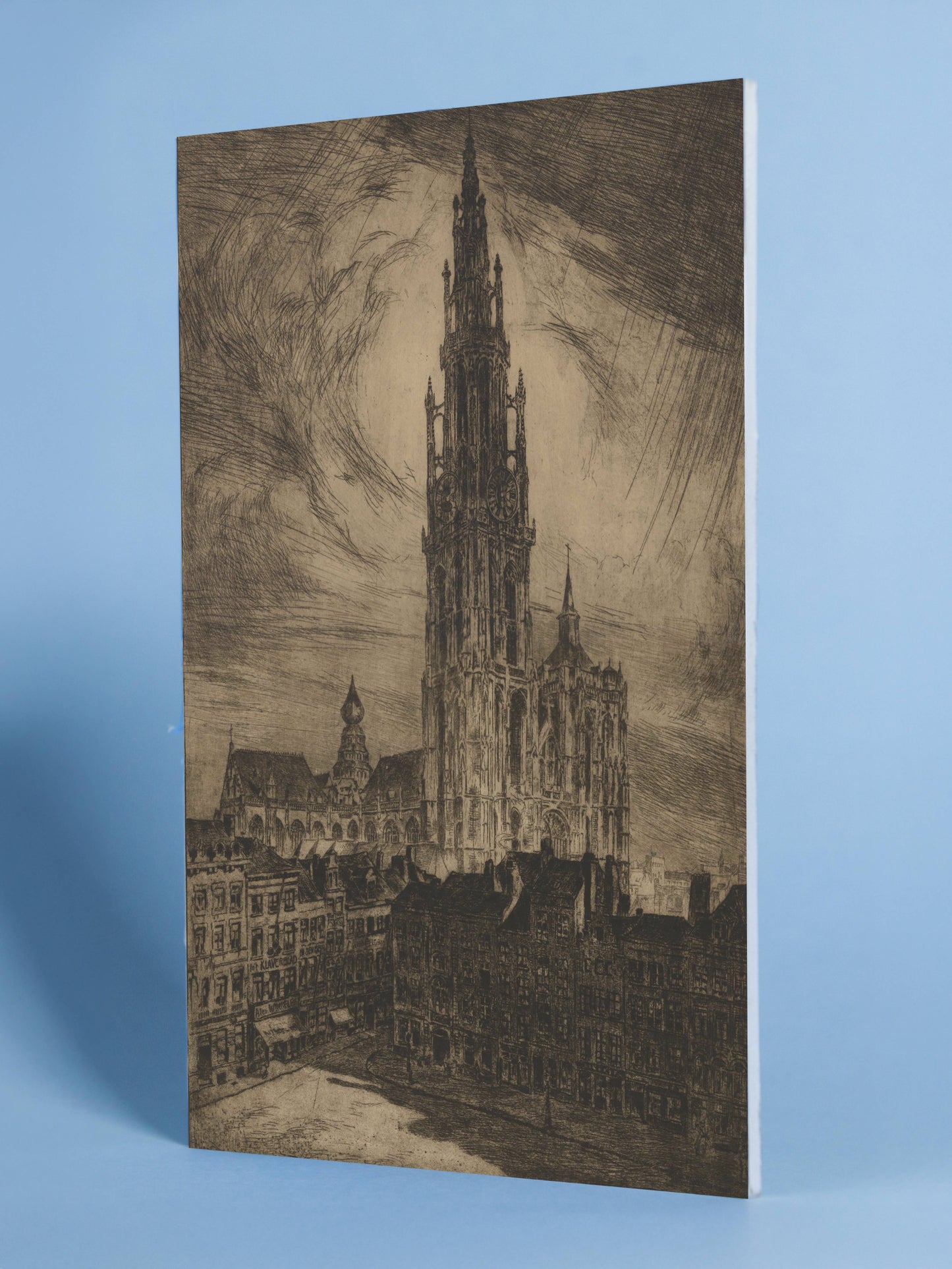 Gothic Cathedral Etching