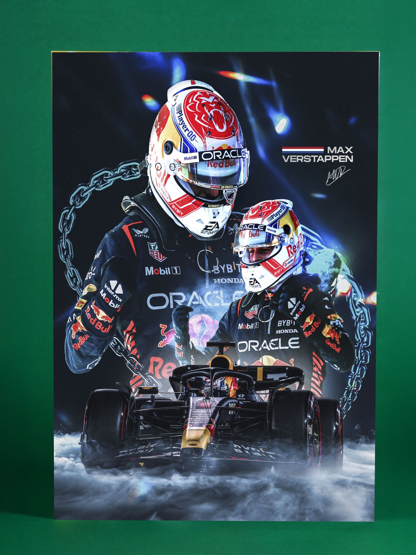 Max Verstappen Red Bull Racing Poster – F1 Champion Artwork