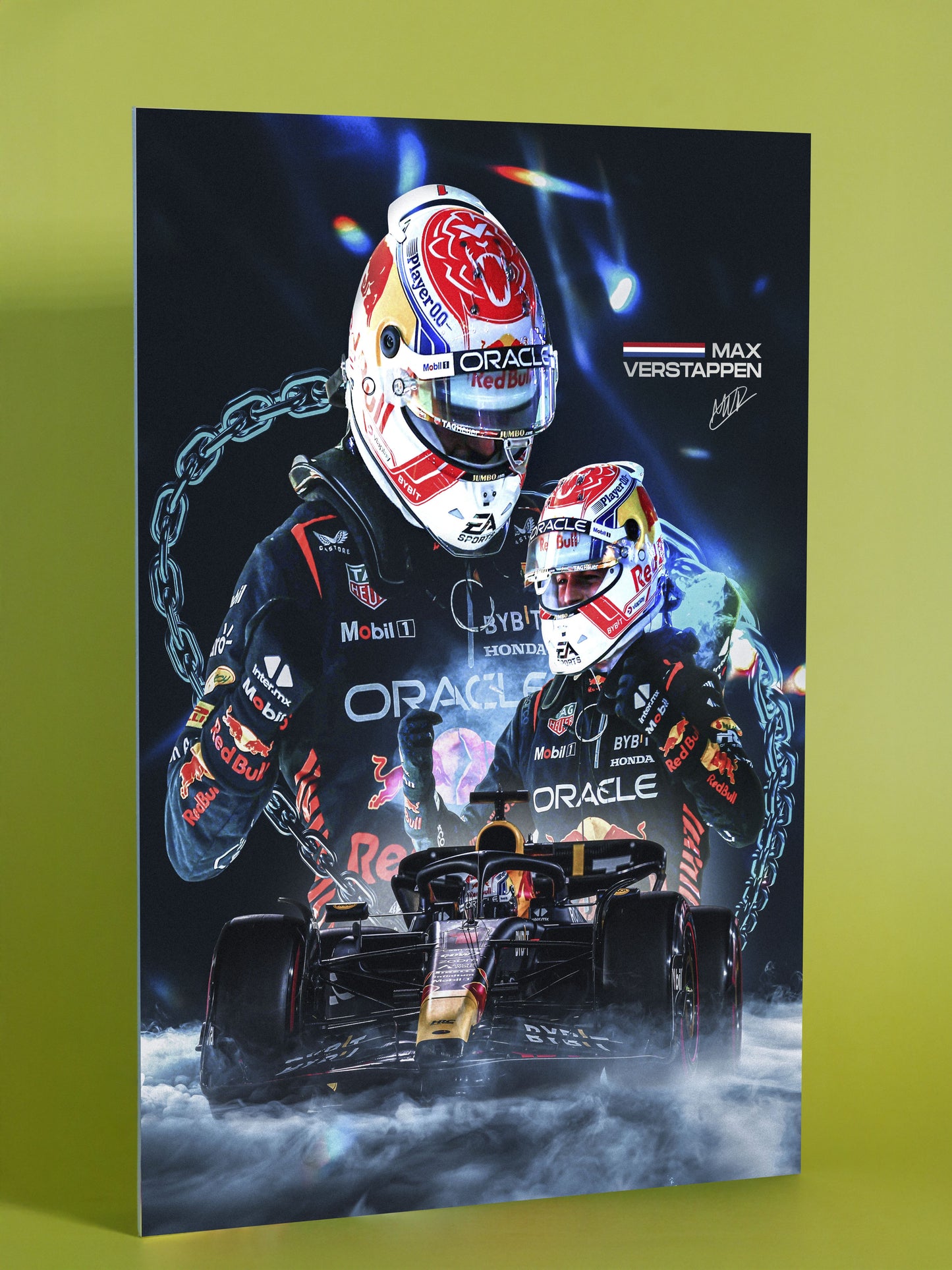 Max Verstappen Red Bull Racing Poster – F1 Champion Artwork