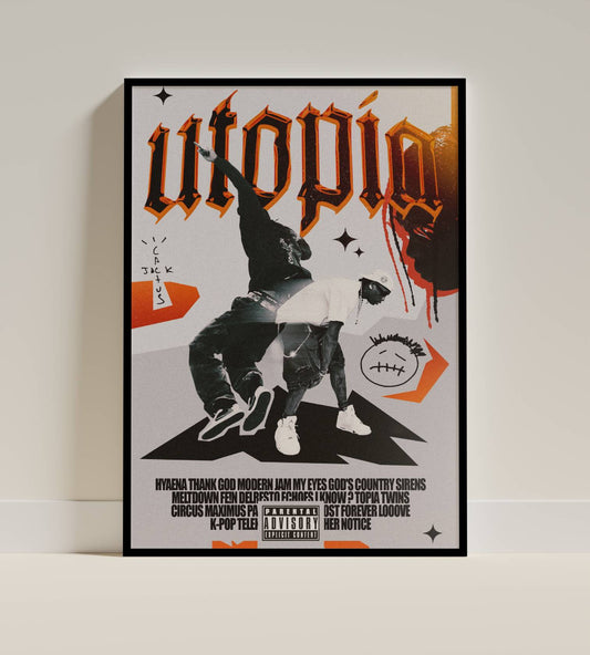 Travis Scott – UTOPIA Album Tracklist Poster