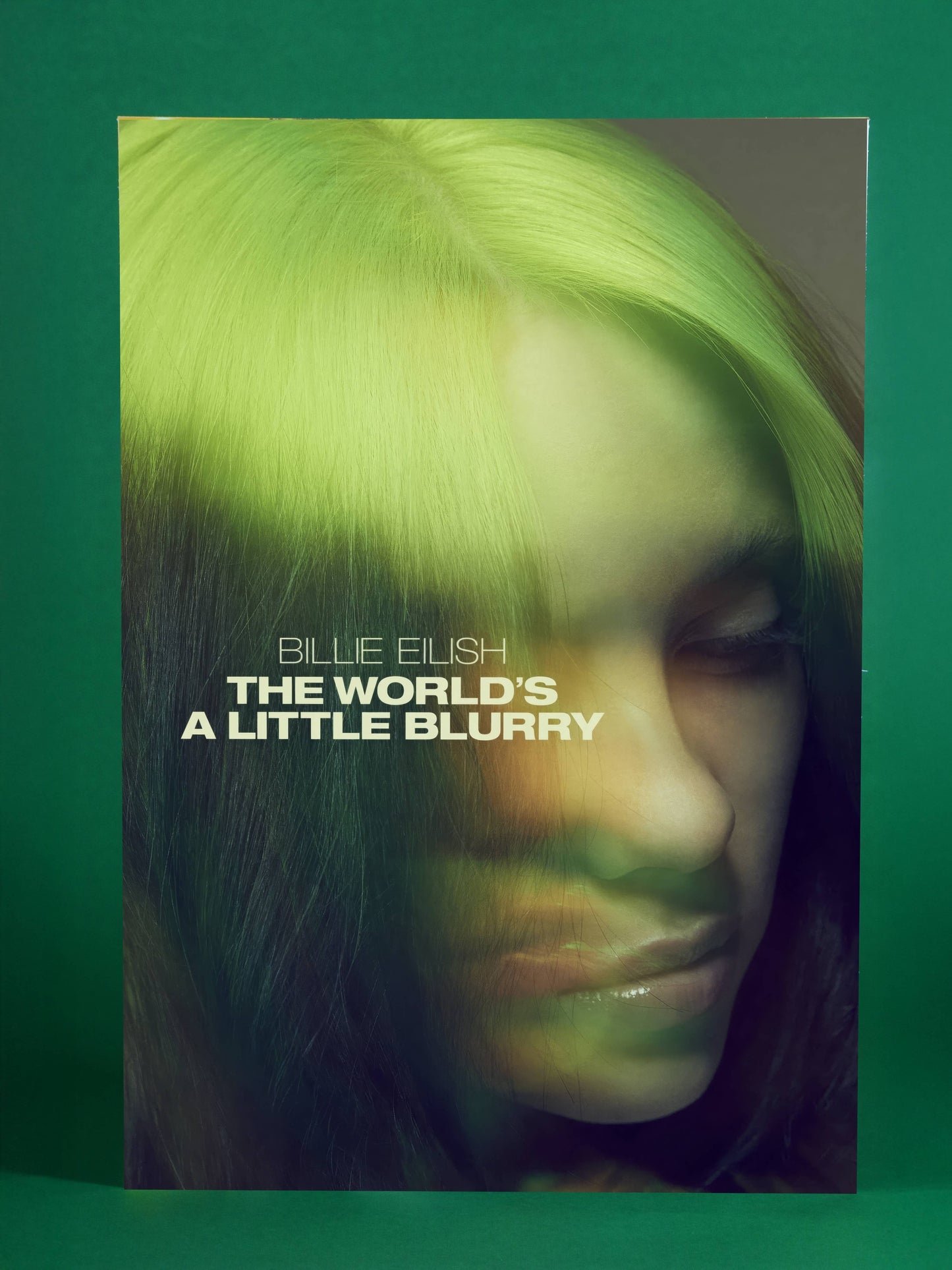 Billie Eilish Neon Green Signature Poster