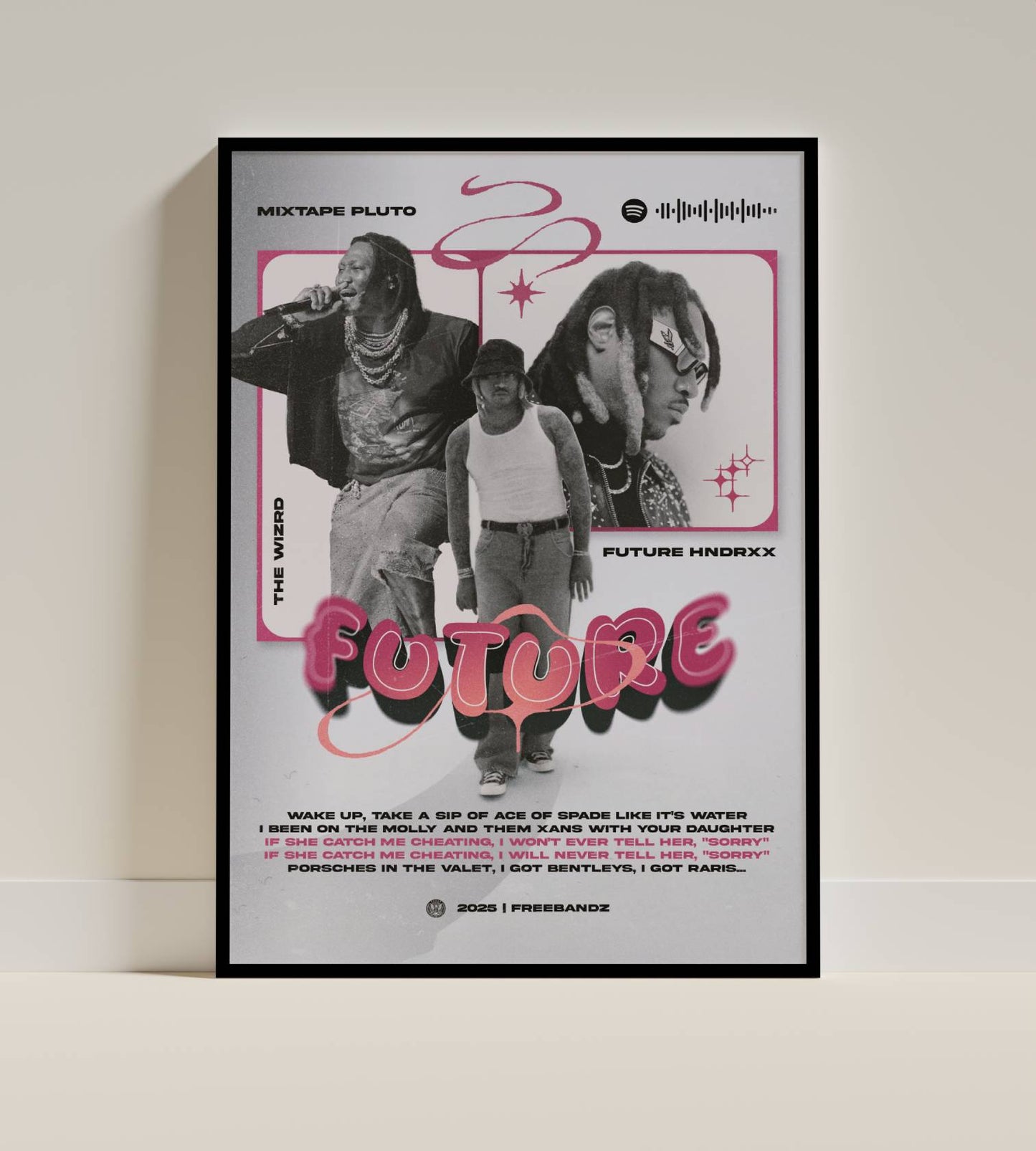 Future Retro Collage Hip-Hop Poster
