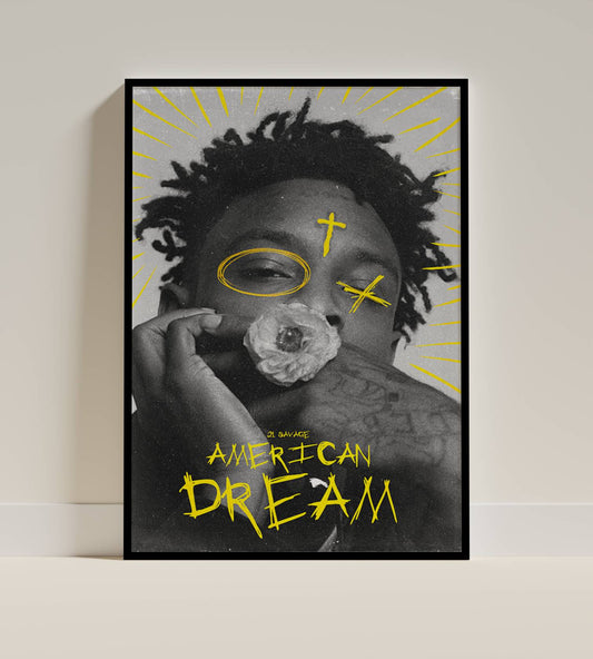 American Dream Graffiti Art Poster
