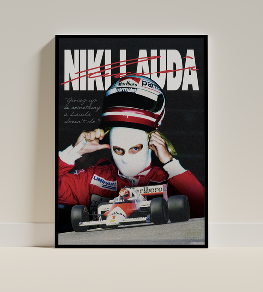 Niki Lauda – Classic F1 Champion Poster