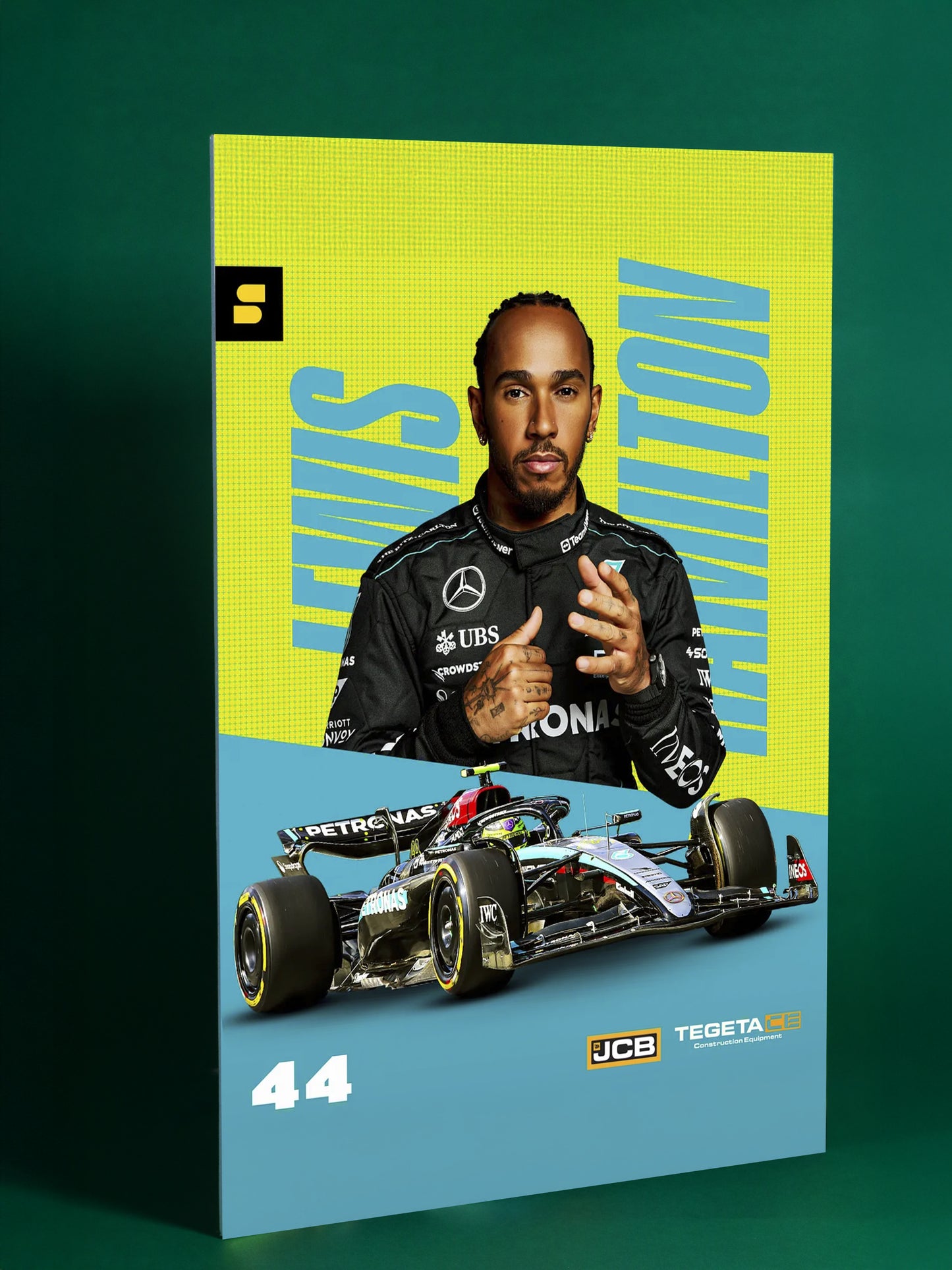 Lewis Hamilton – Neon Velocity Poster