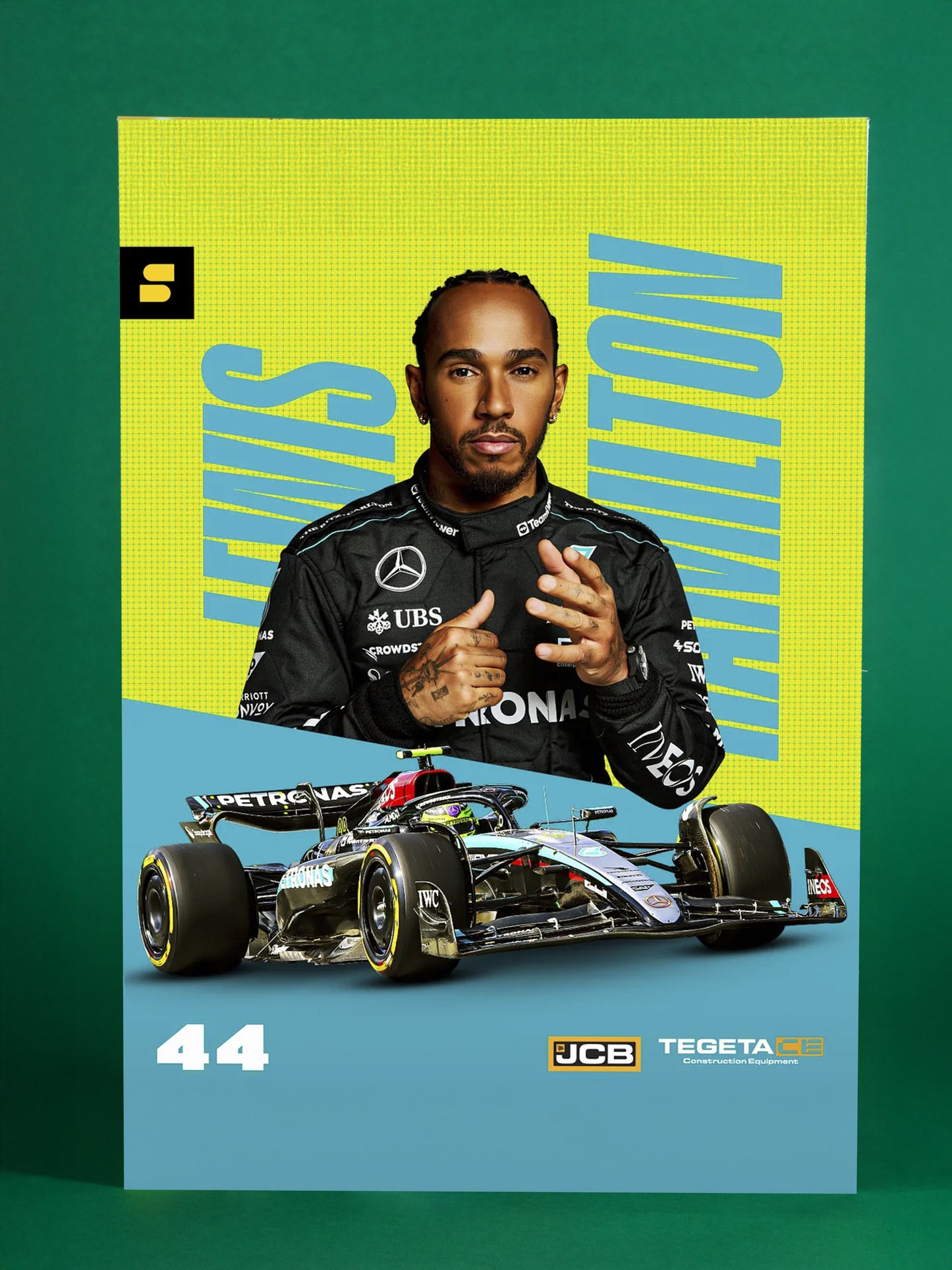 Lewis Hamilton – Neon Velocity Poster