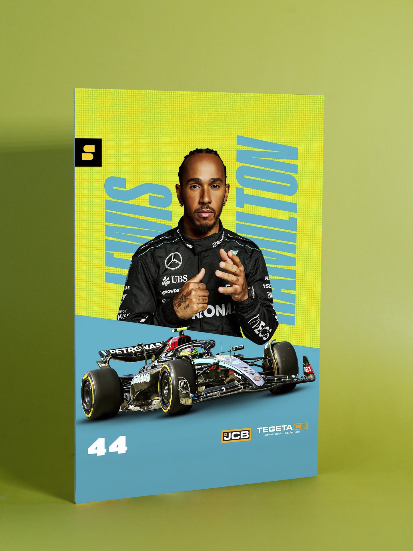 Lewis Hamilton – Neon Velocity Poster