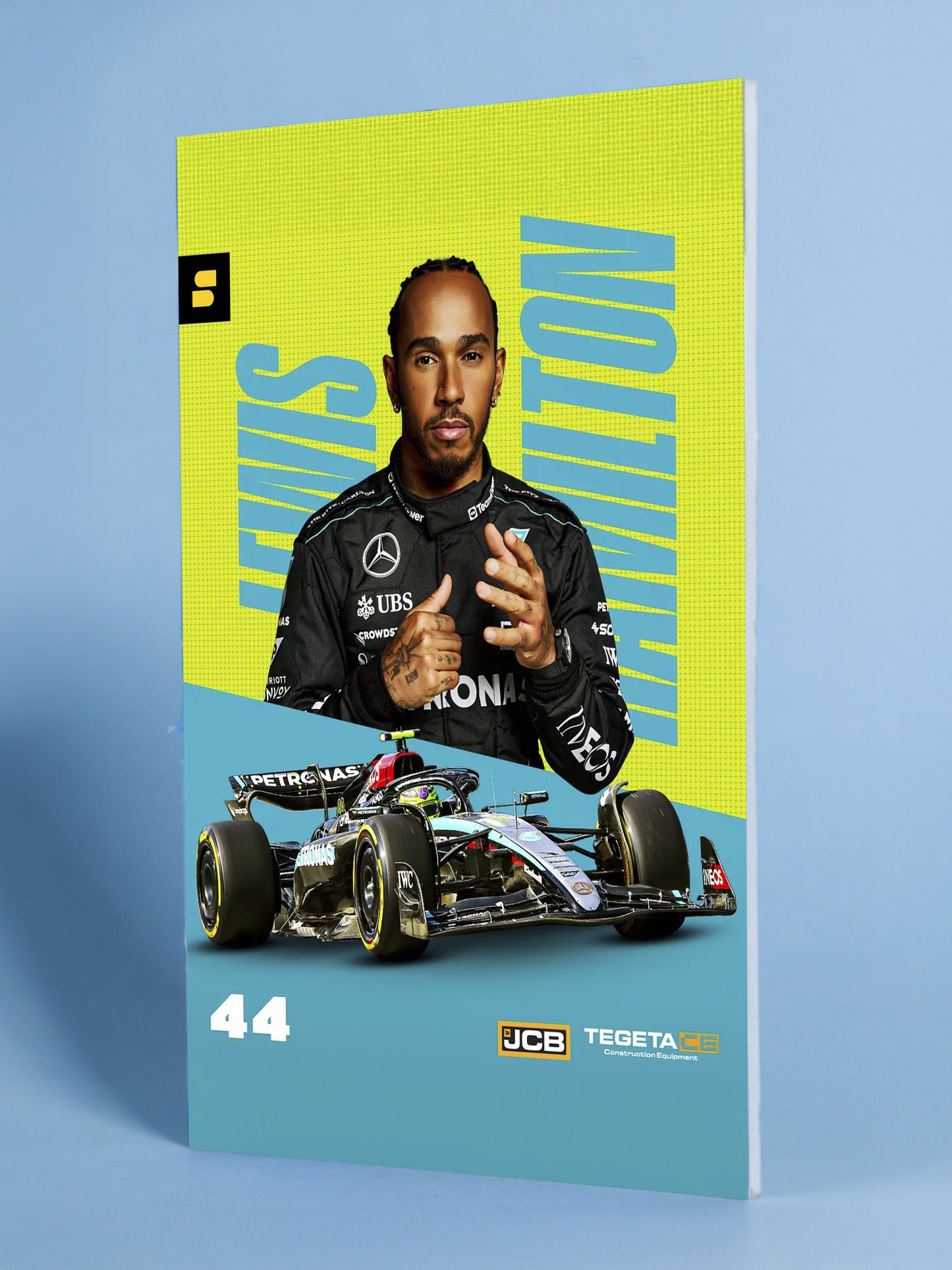 Lewis Hamilton – Neon Velocity Poster